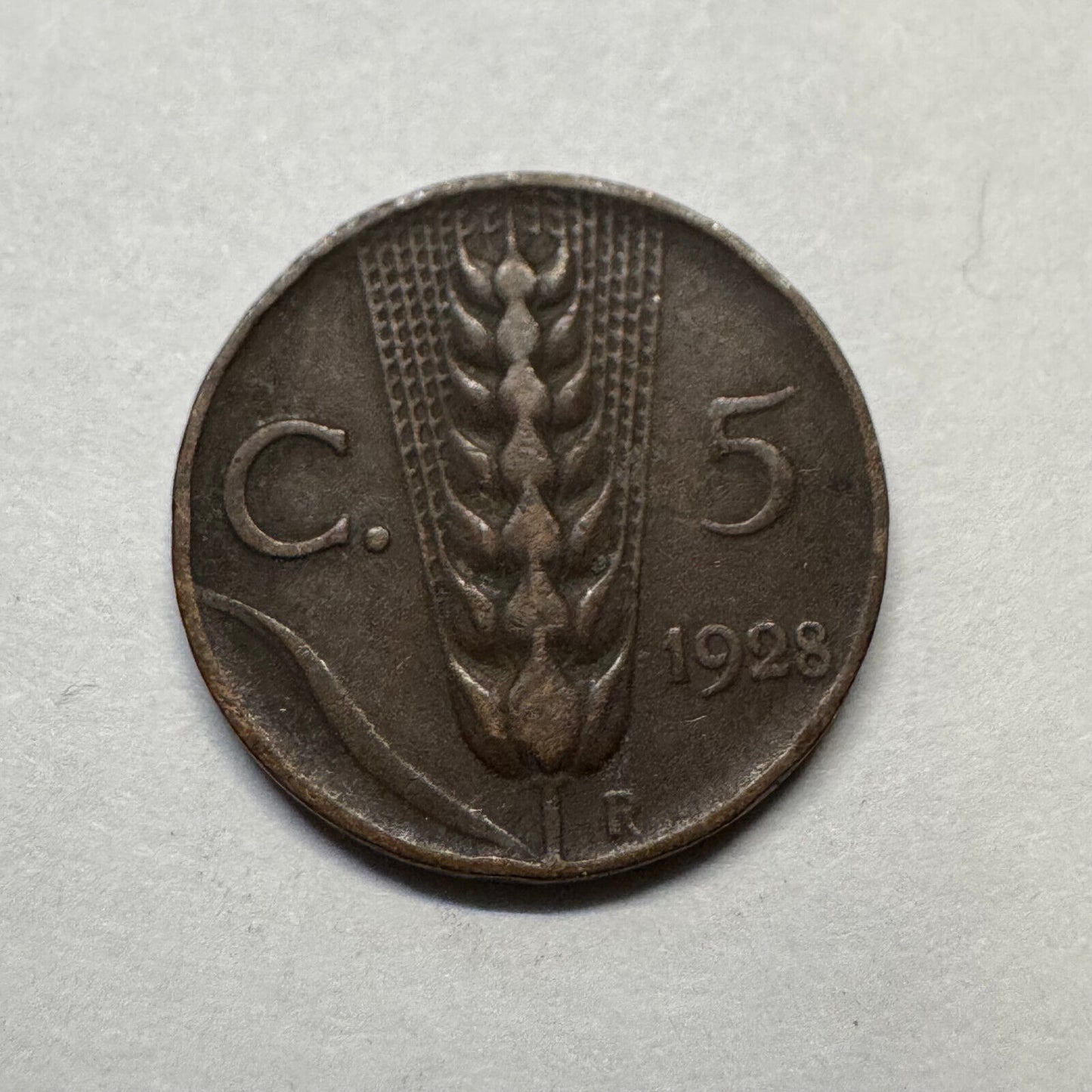 1928 Italy 5 Centesimi - Beautiful Coin - #B-003