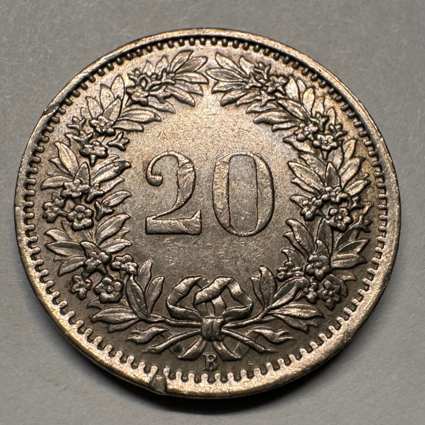 1969 Switzerland 20 Rappen - Beautiful Coin - #A-049