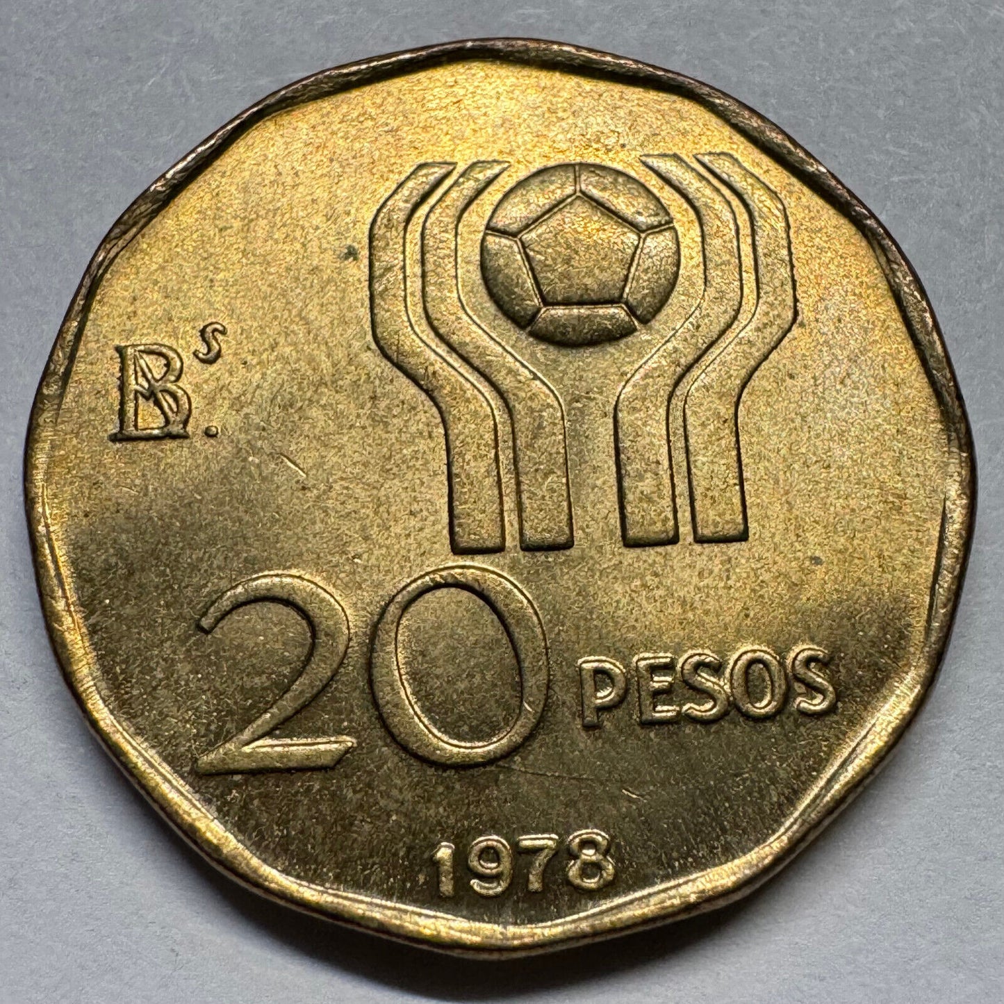 1978 Argentina 20 Pesos - Beautiful Coin - #A-077