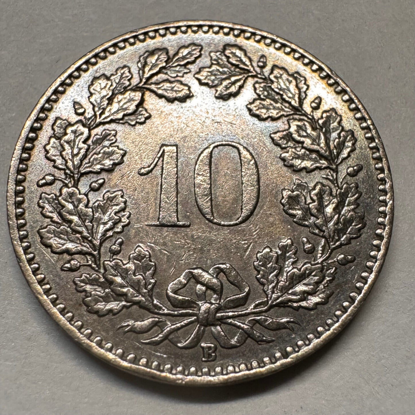 1958 Switzerland 10 Rappen - Beautiful Coin - #A-062