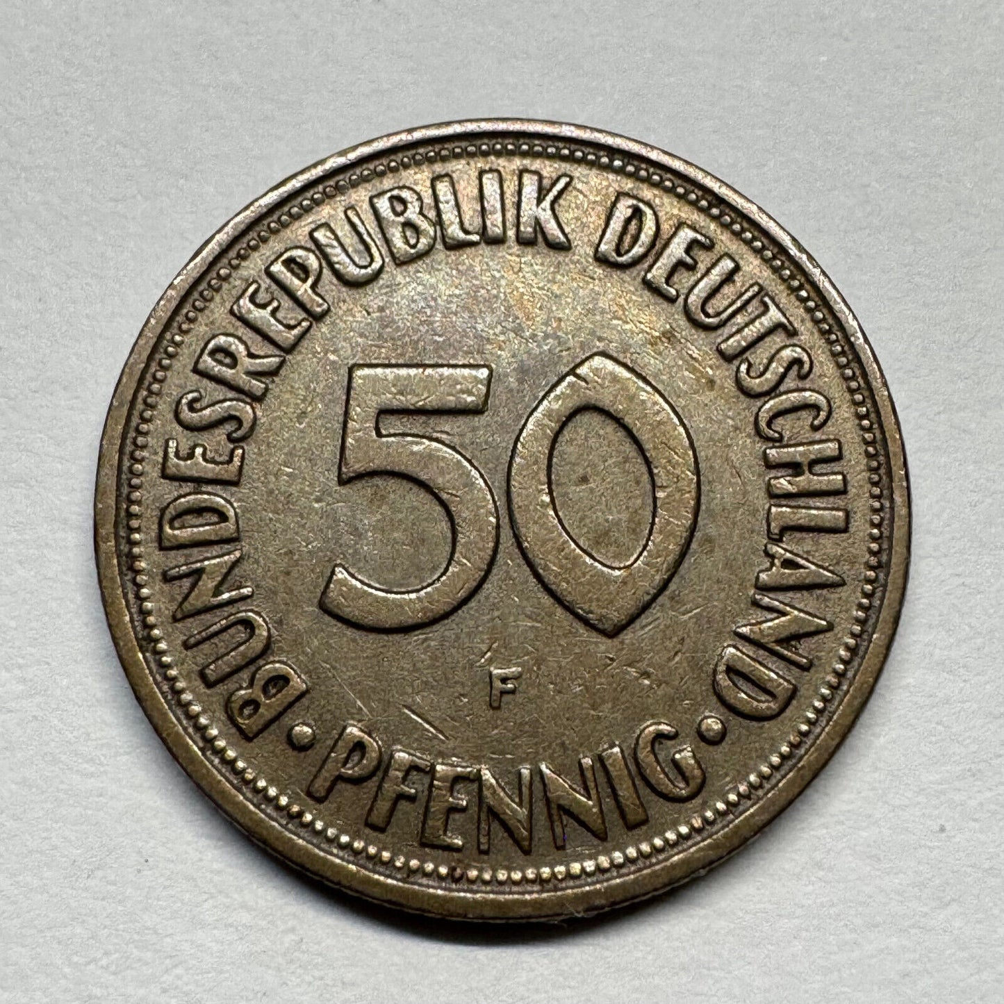 1950 Germany 50 Pfennig - Beautiful Coin - #B-049