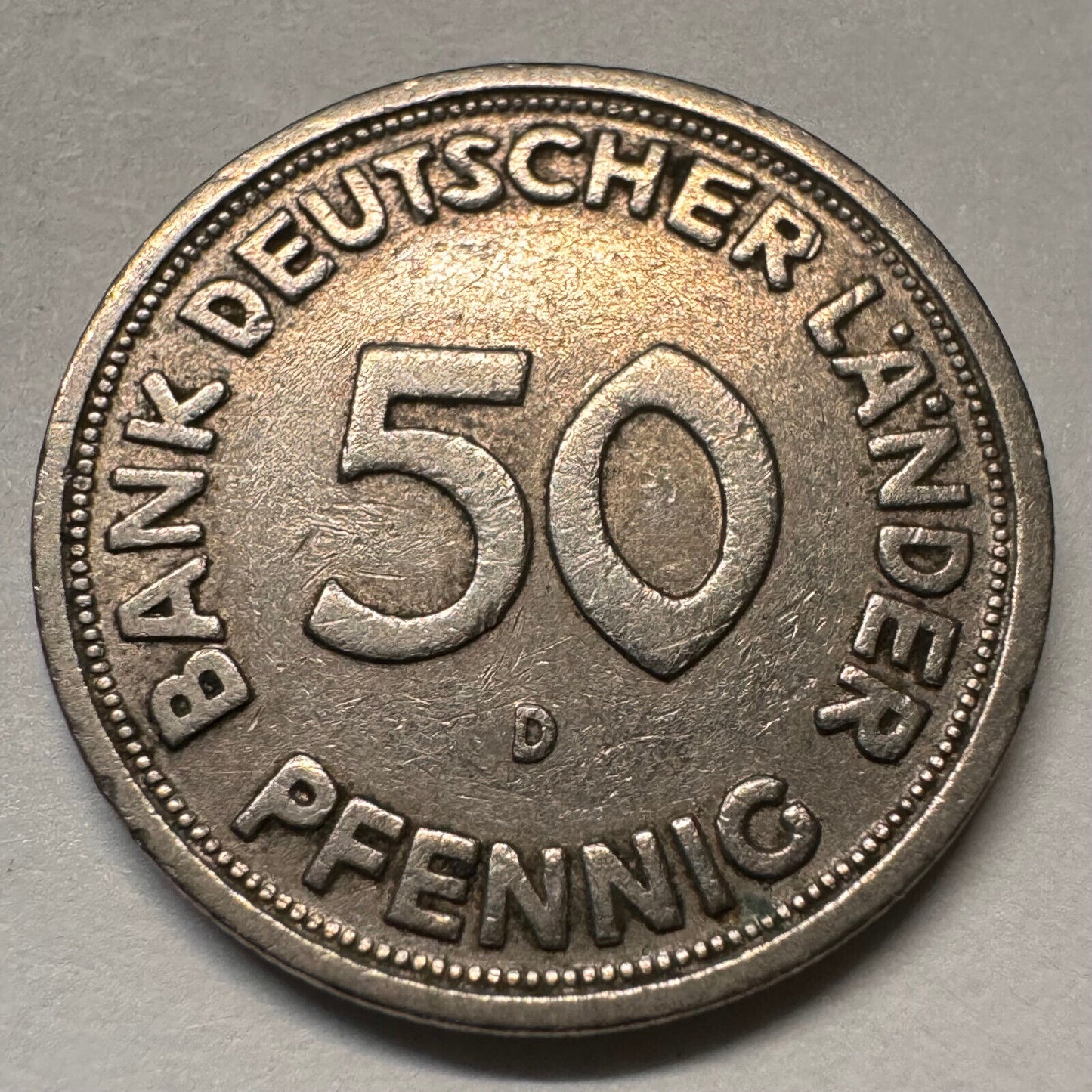 1949 Germany 50 Pfennig - D - Beautiful Coin - #A-060