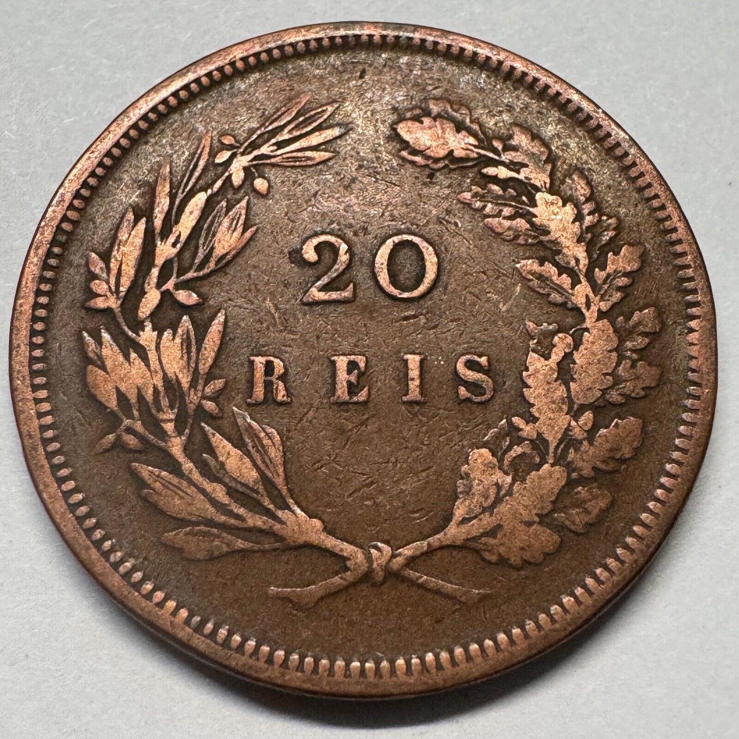 1892 Portugal 20 Reis - Beautiful Coin - #A-064
