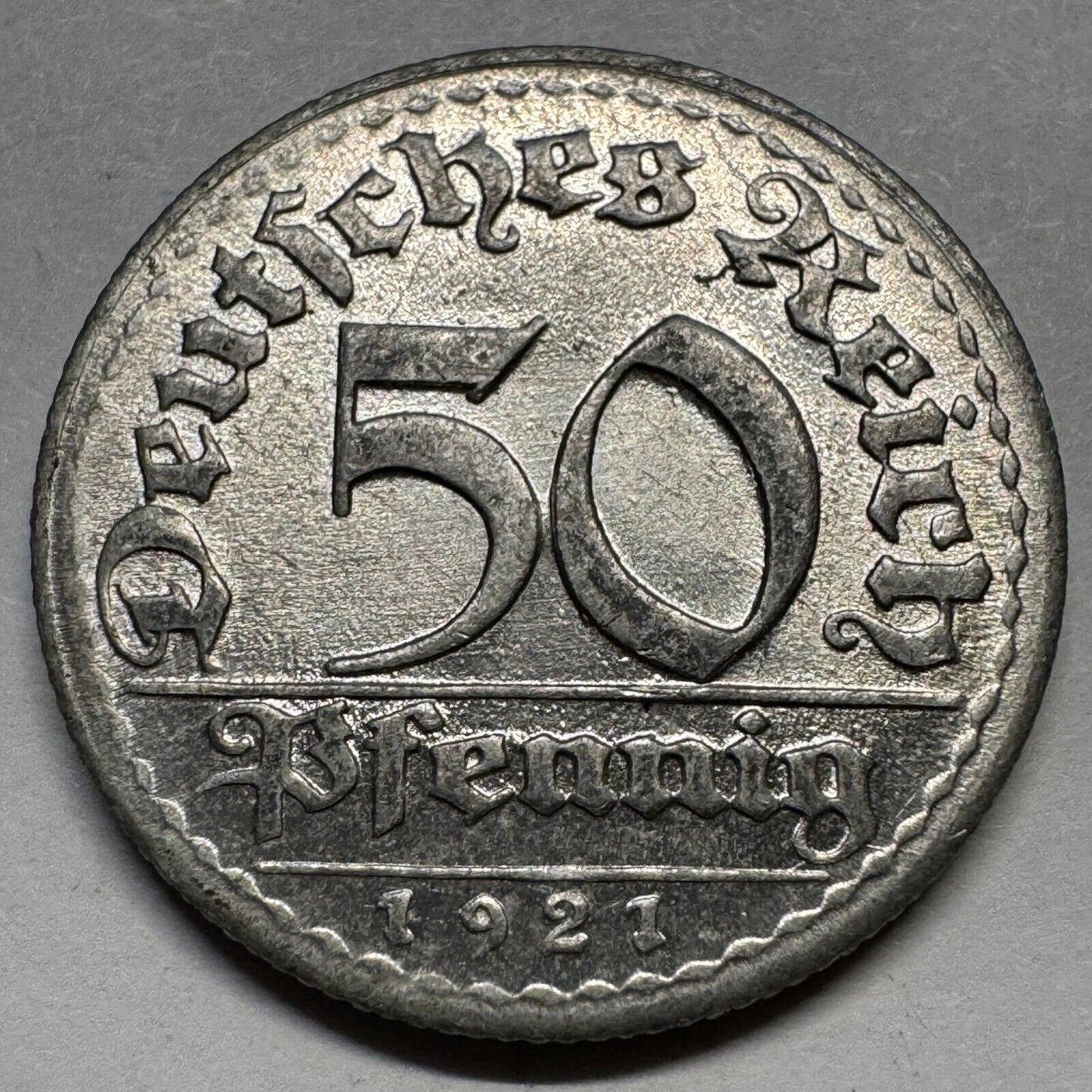 1921 Germany 50 Pfennig - Beautiful Coin - #A-085