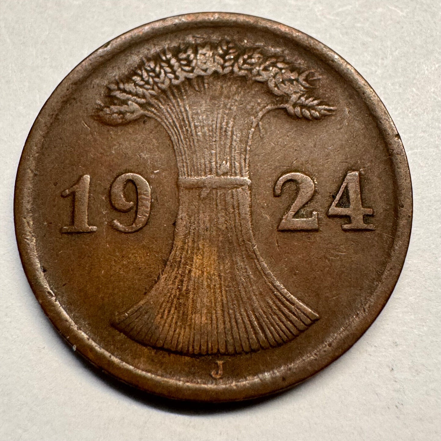 1924 Germany 2 Rentenpfennig - Beautiful Coin - #A-037