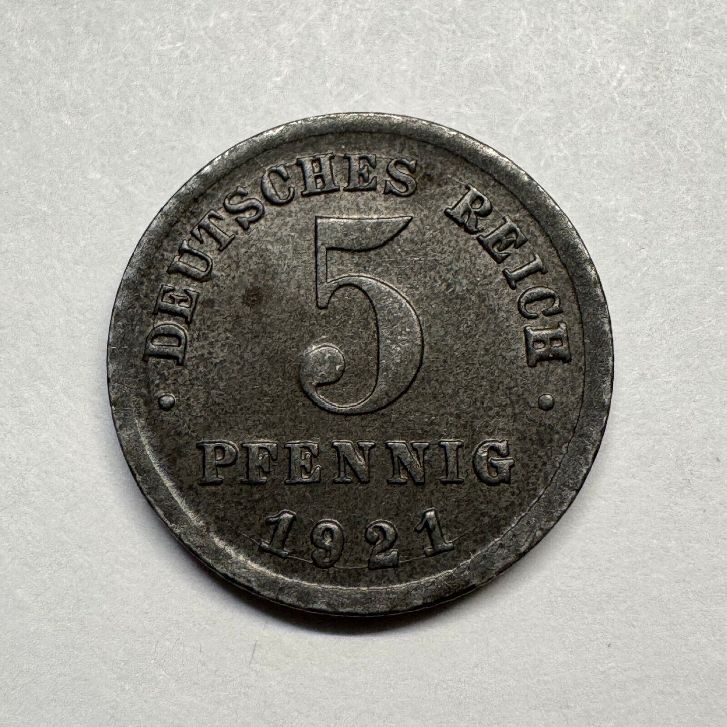 1921 Germany 5 Pfennig - Beautiful Coin - #B-017