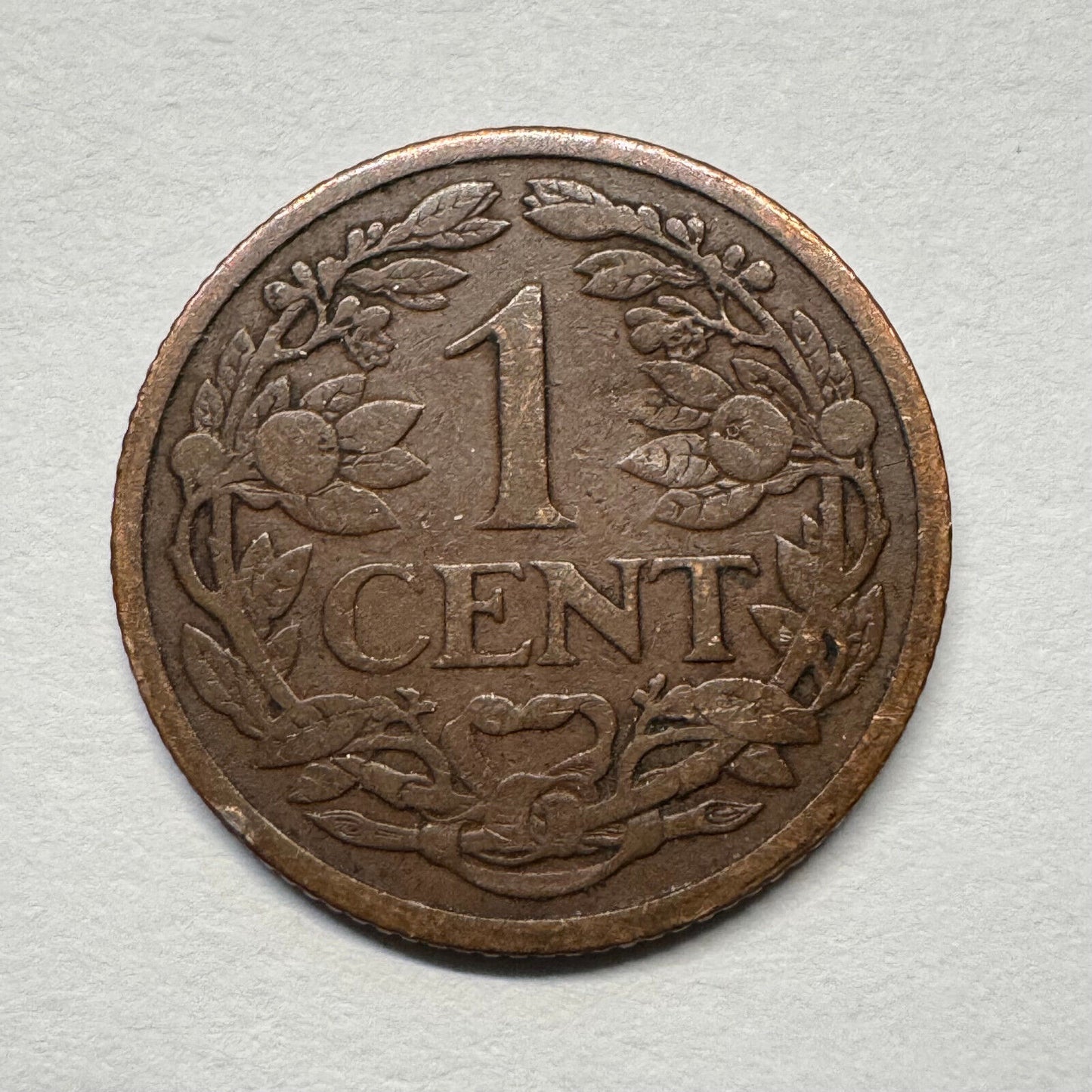 1914 Netherlands 1 Cent - Beautiful Coin - Lot #B-044