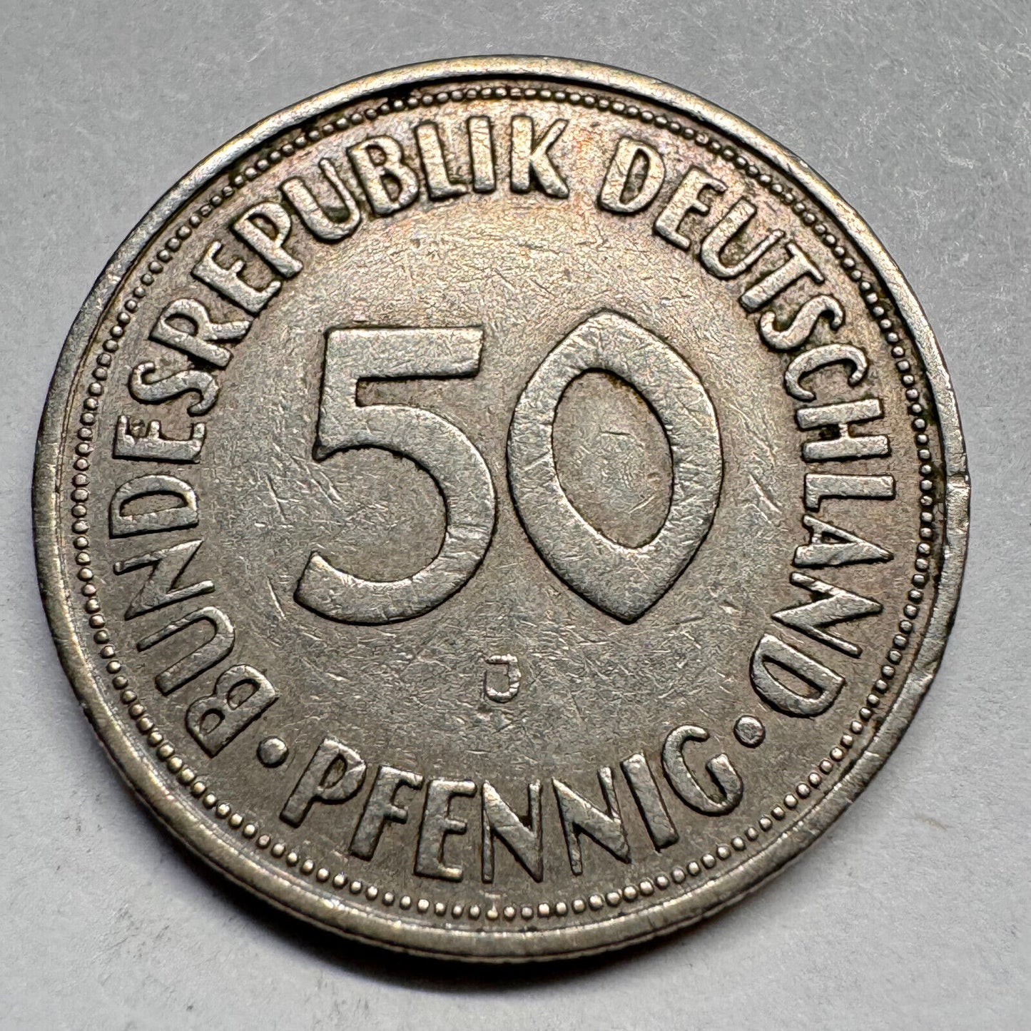 1950 Germany 50 Pfennig - J - Beautiful Coin - #A-035