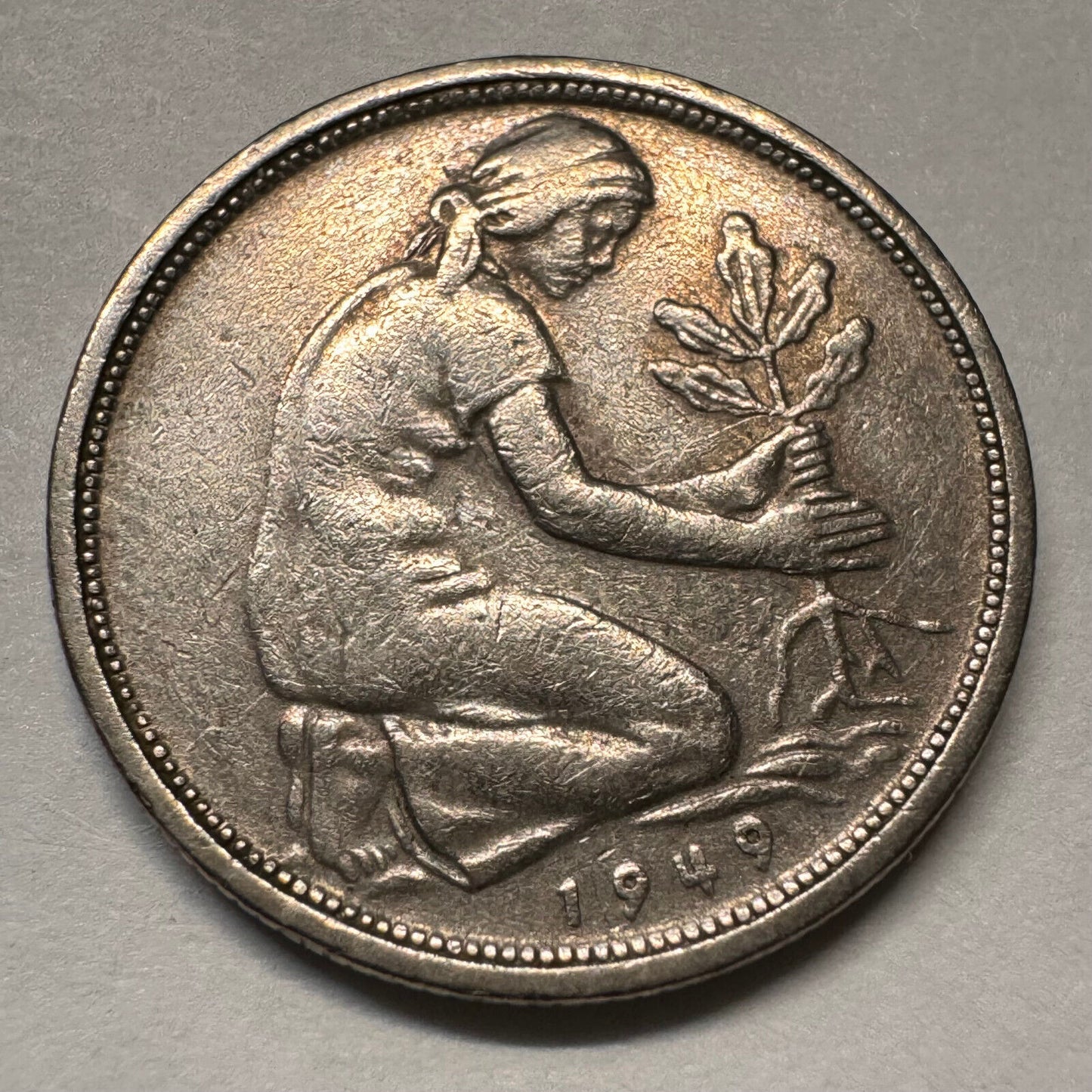 1949 Germany 50 Pfennig - D - Beautiful Coin - #A-060