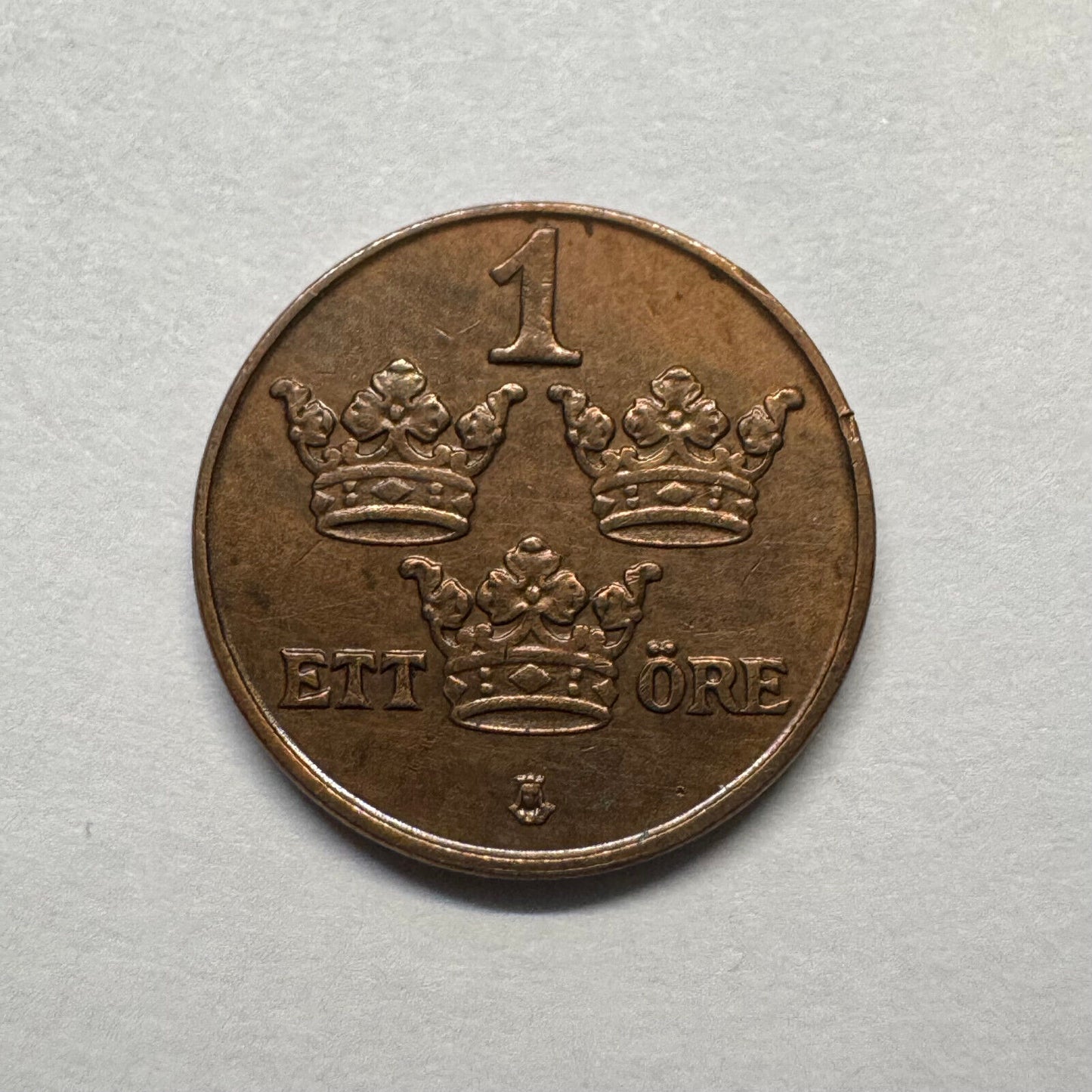 1950 Sweden 1 Ore - Beautiful Coin - #B-012