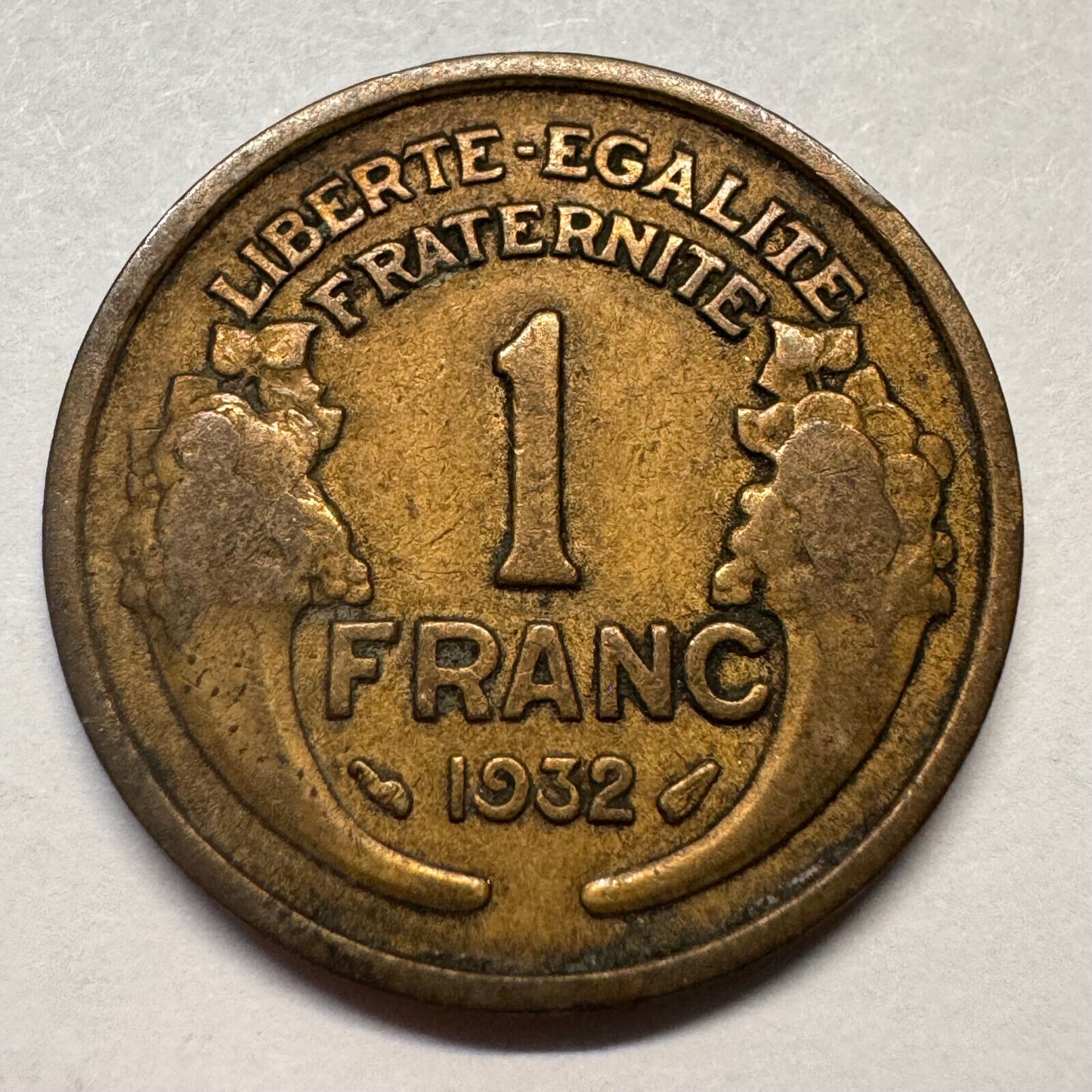 1932 France 1 Franc - Beautiful Coin - #A-065