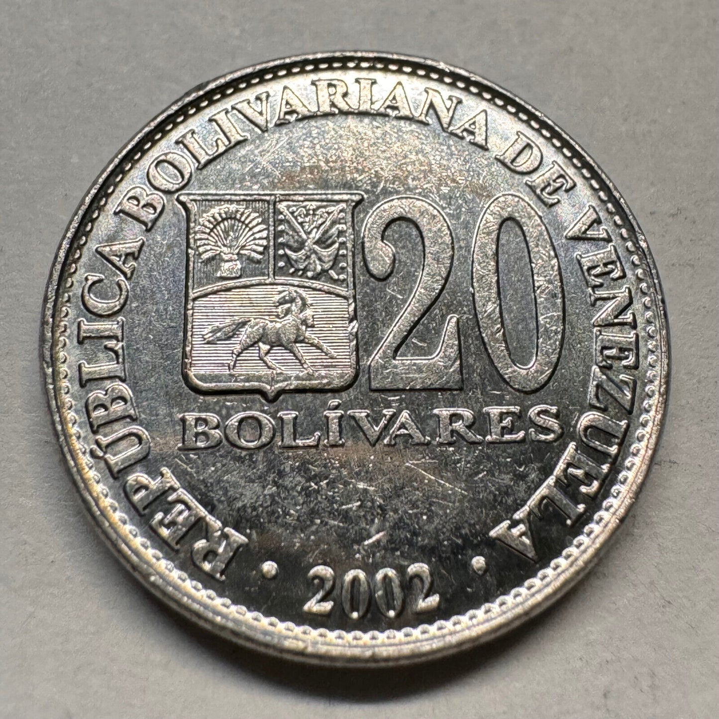 2002 Venezuela 20 Bolivares - Beautiful Coin - #A-032
