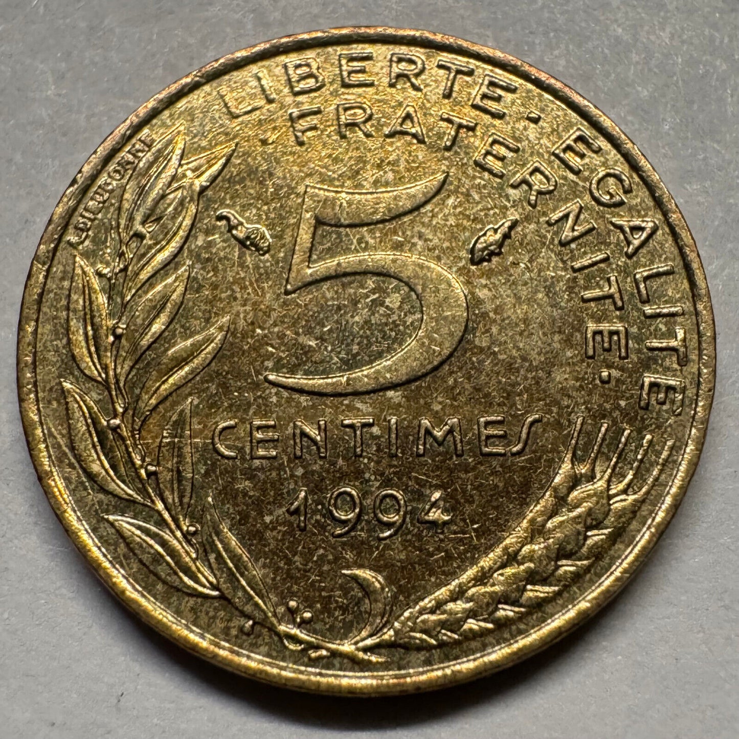 1994 France 5 Centimes - Beautiful Coin - #A-072