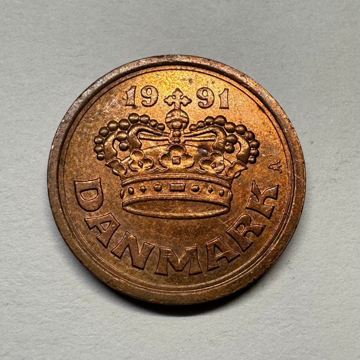 1991 Denmark 25 Ore - Beautiful Coin - #B-050