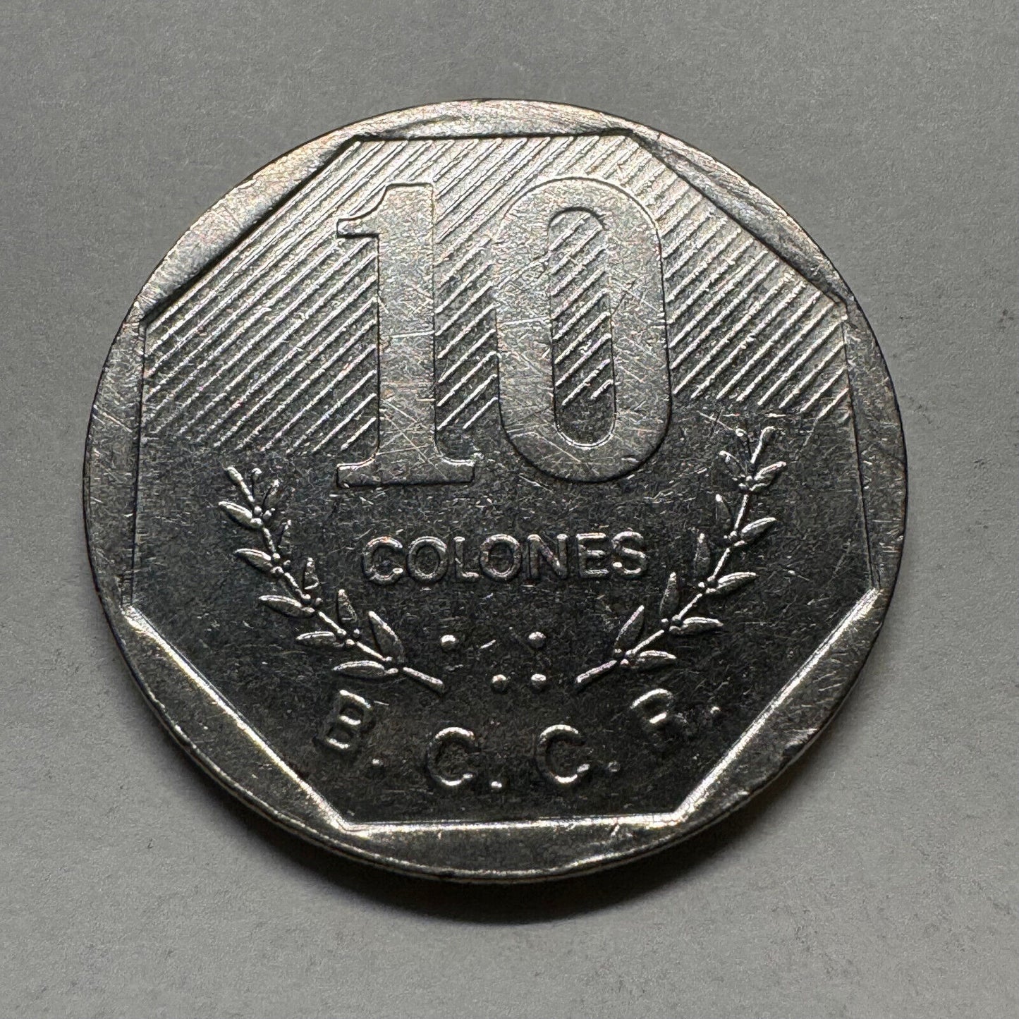 1992 Costa Rica 10 Colones - Beautiful Coin - #A-012