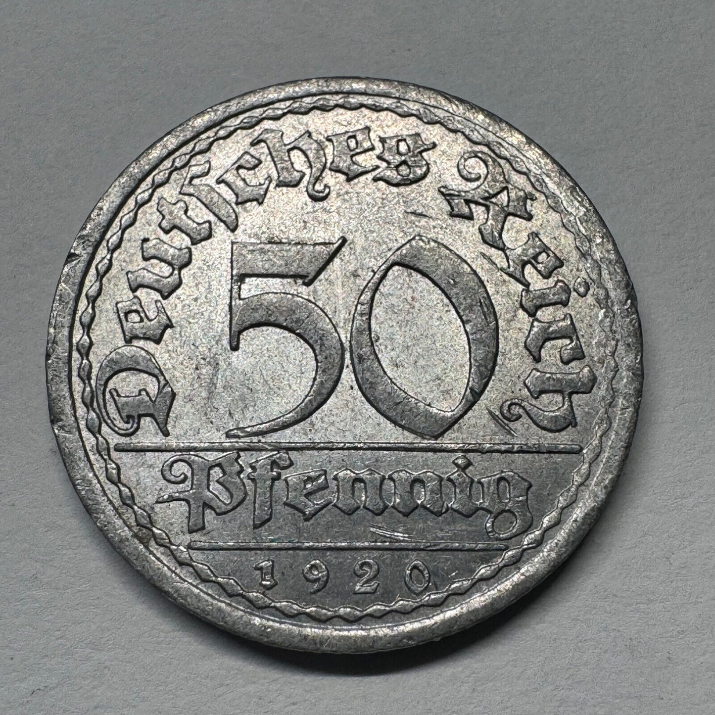 1920 Germany 50 Pfennig - Beautiful Coin - #B-042