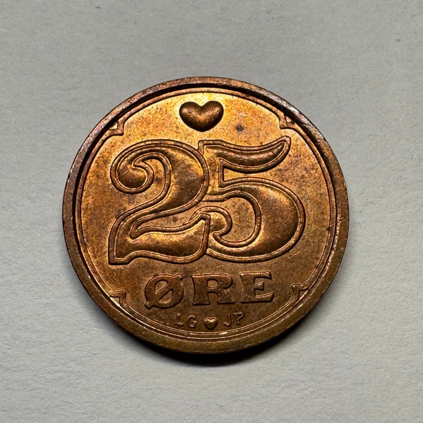 1991 Denmark 25 Ore - Beautiful Coin - #B-050