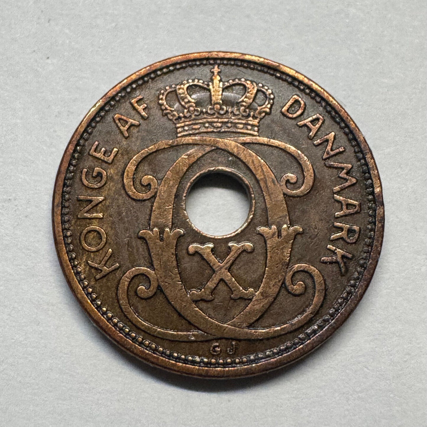 1934 Denmark 2 Ore - Beautiful Coin - #B-006