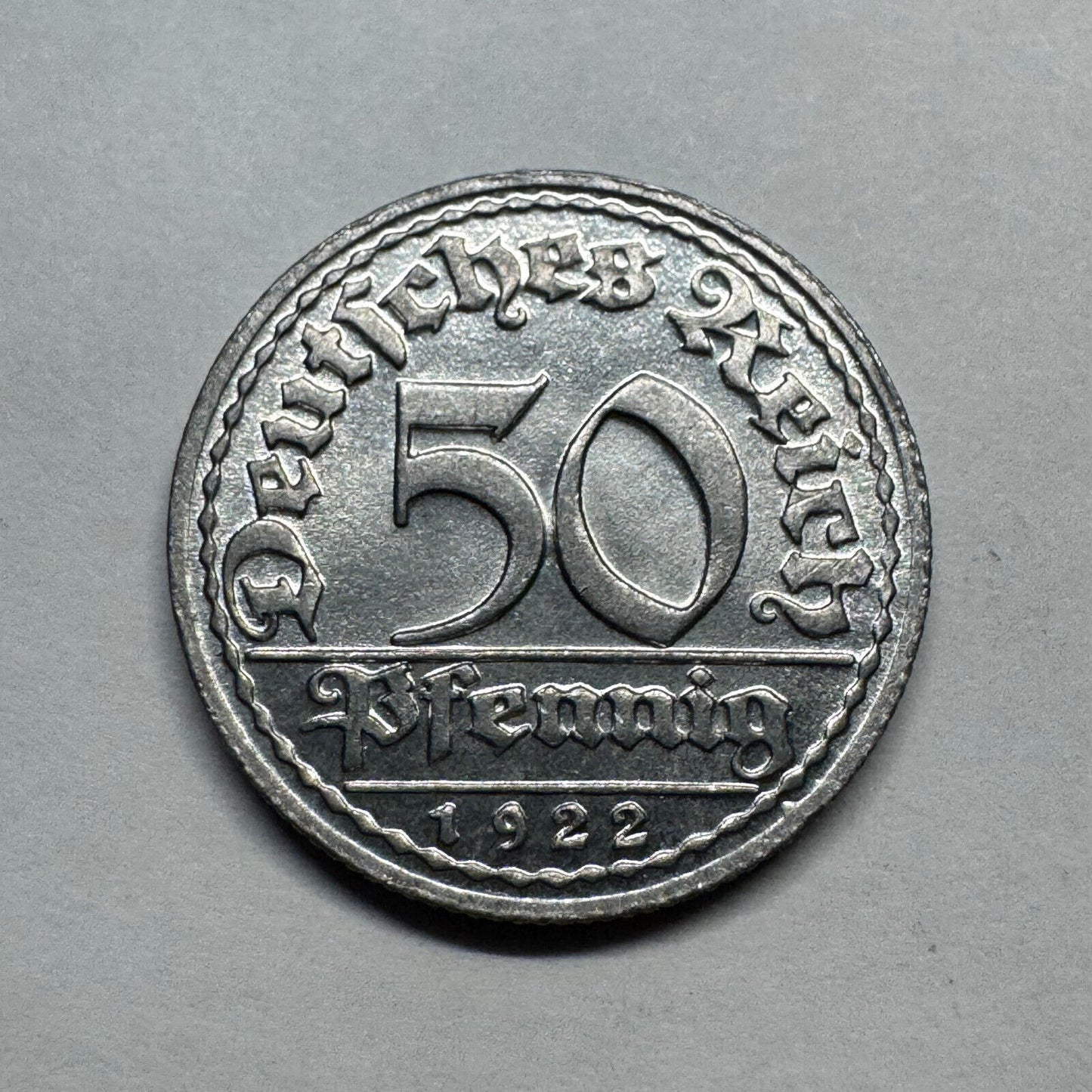 1922 Germany 50 Pfennig - Beautiful Coin - #B-014