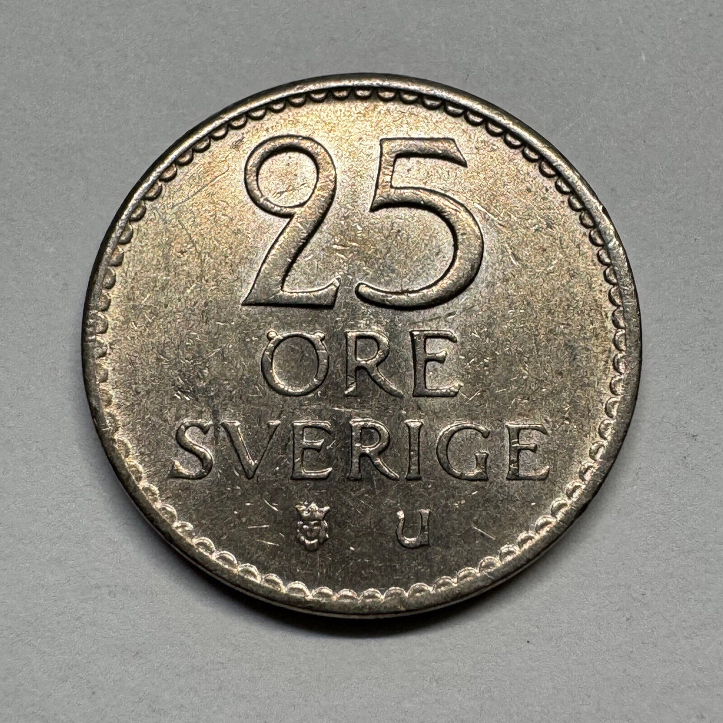1968 Sweden 25 Ore - Beautiful Coin - Lot #B-045