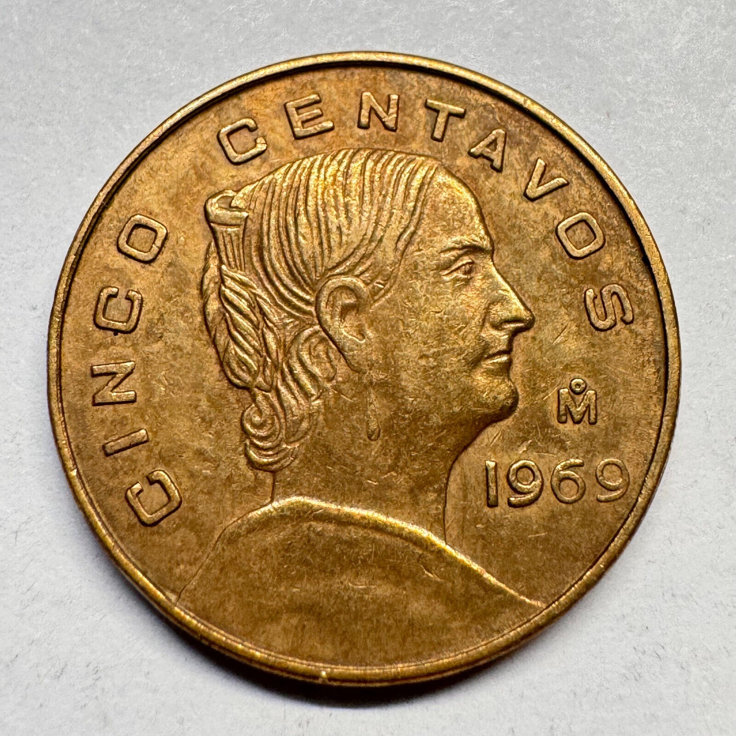 1969 Mexico 5 Centavos - Beautiful Coin - #A-028