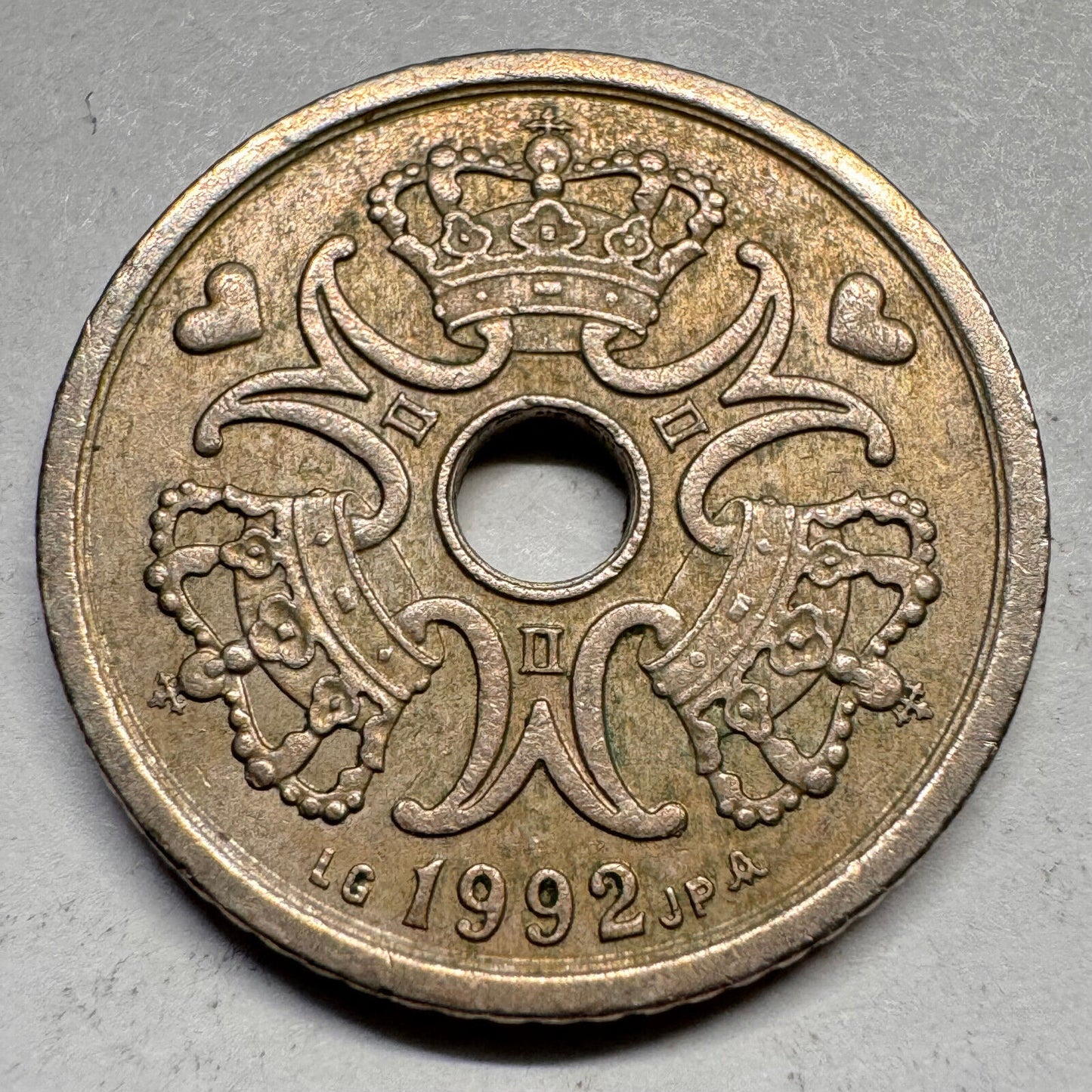 1992 Denmark 1 Krone - Beautiful Coin - #A-054
