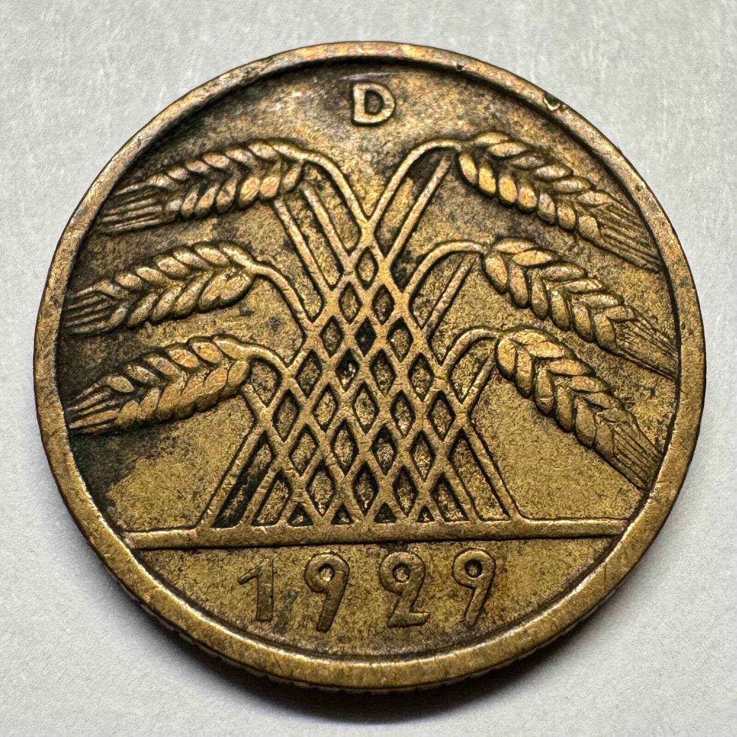 1929 Germany 10 Reichspfennig - Beautiful Coin - #A-083