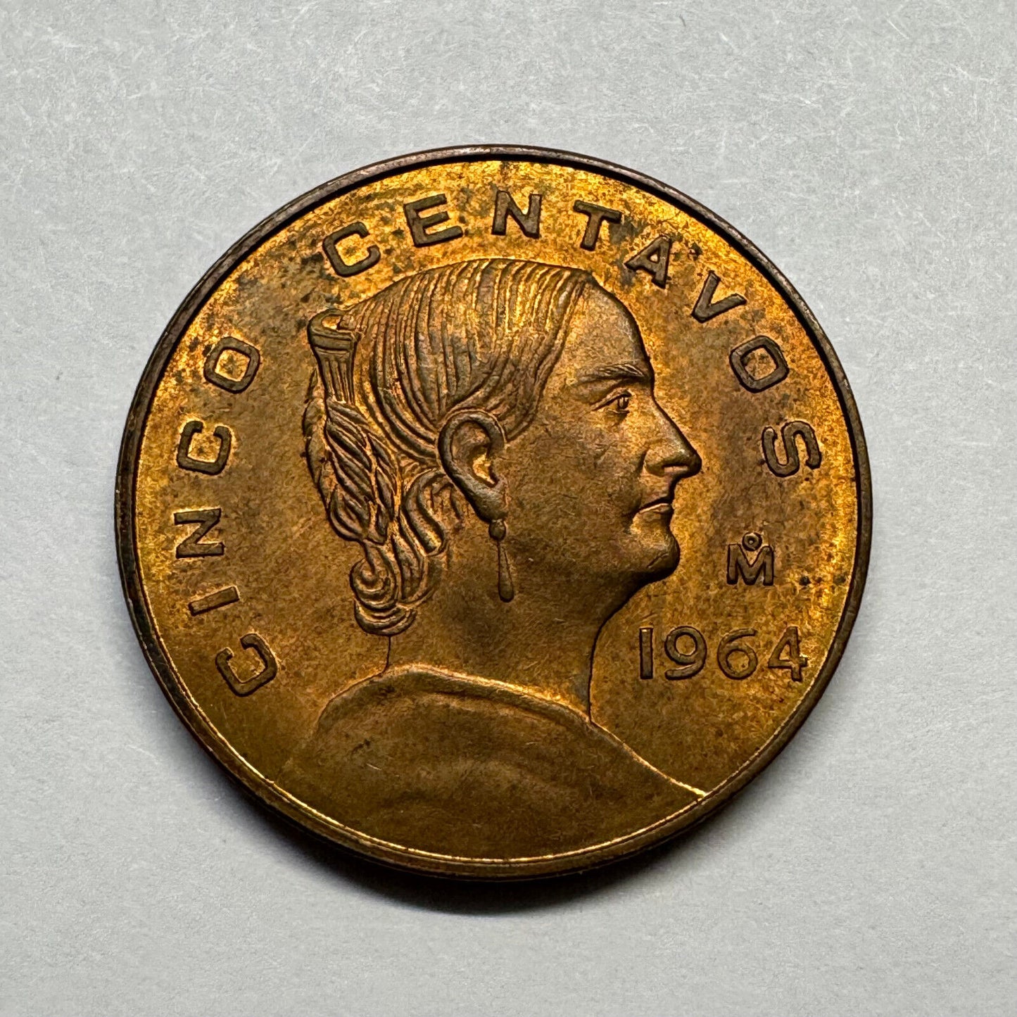 1964 Mexico 5 Centavos - Beautiful Coin - #B-031
