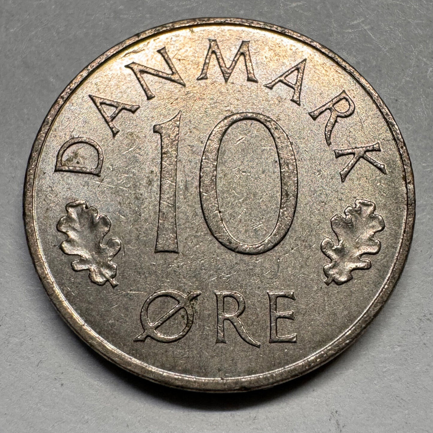 1977 Denmark 10 Ore - Beautiful Coin - #A-051