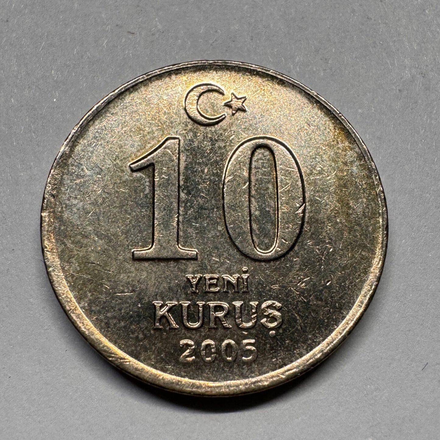 2005 Turkey 10 Yeni Kurus - Beautiful Coin - #A-022