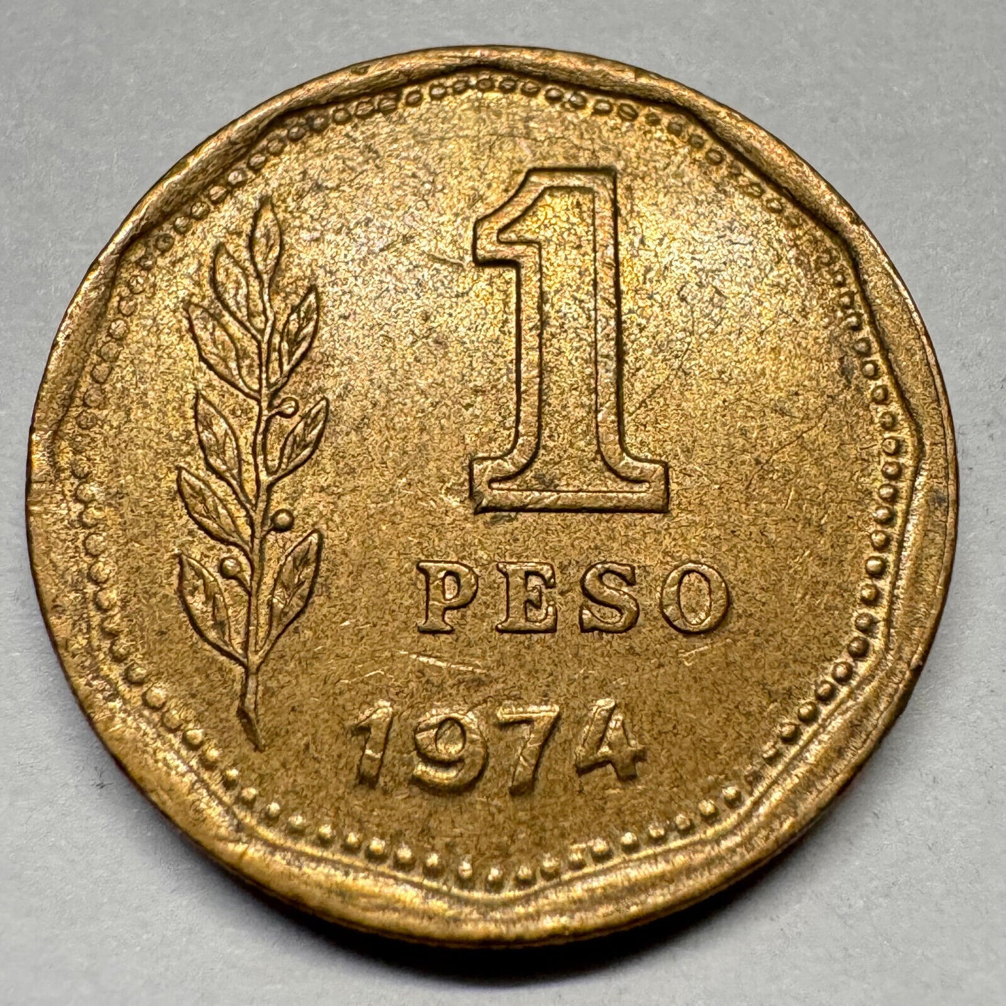 1974 Argentina 1 Peso - Beautiful Coin - #A-034