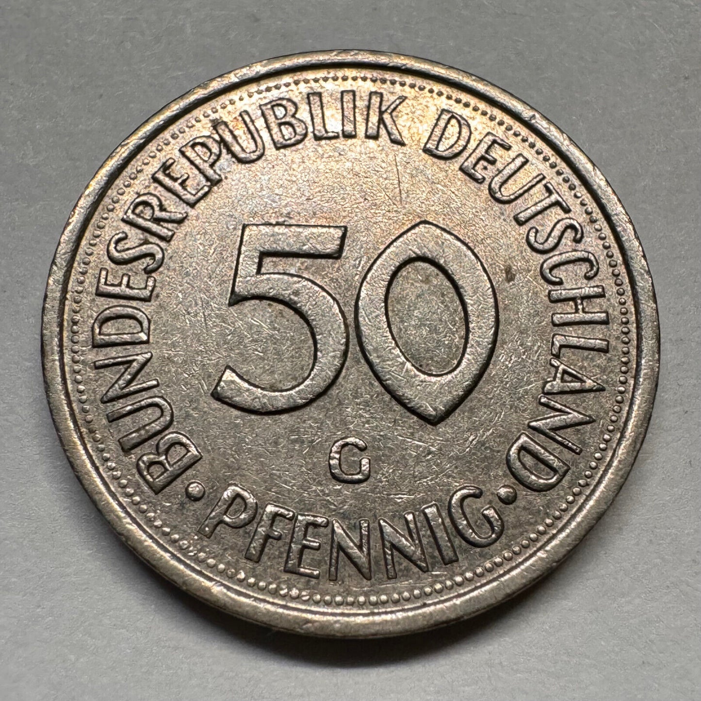 1977 Germany 50 Pfennig - G - Beautiful Coin - #A-056