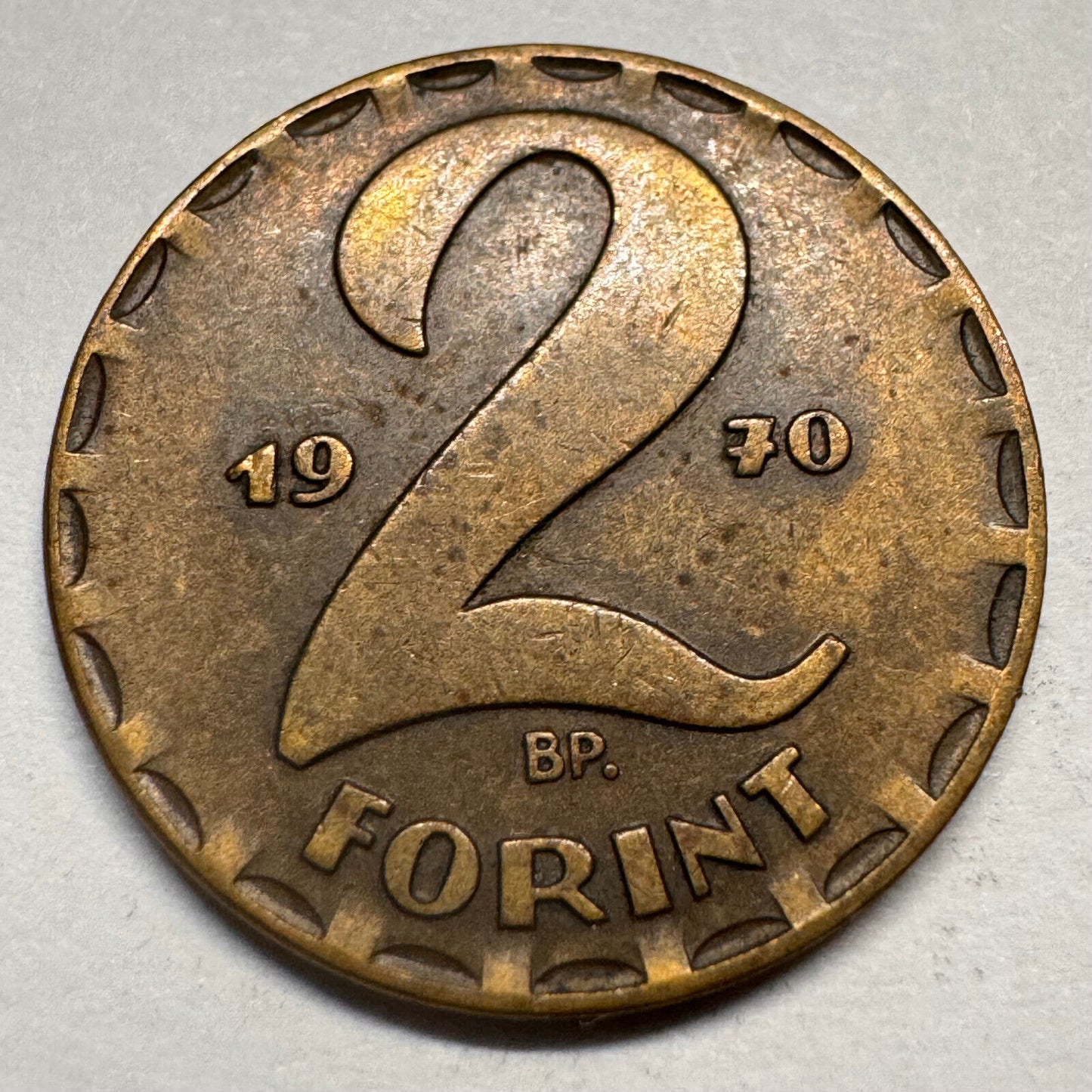 1970 Hungary 2 Forint - Beautiful Coin - #A-062