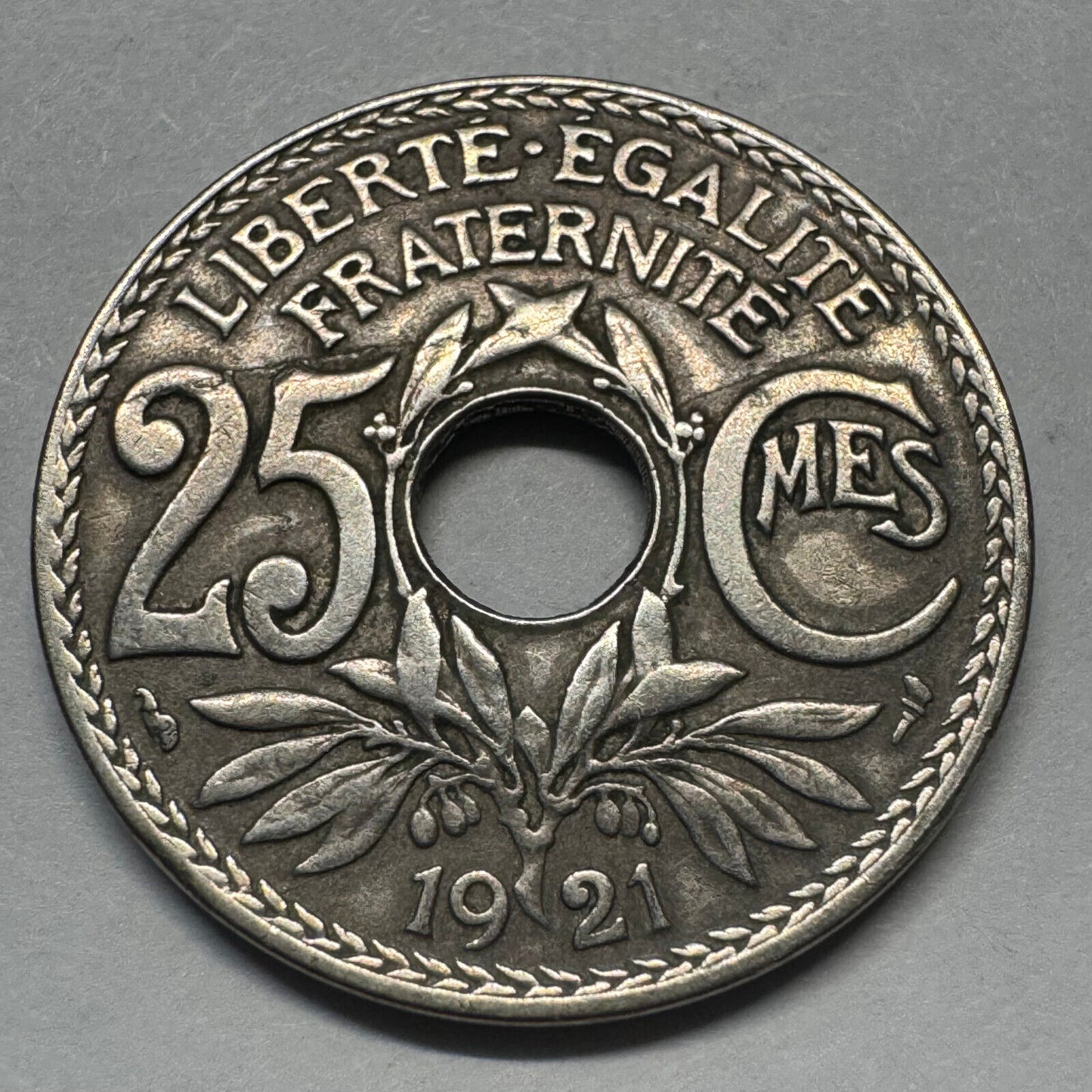1921 France 25 Centimes - Beautiful Coin - #A-070