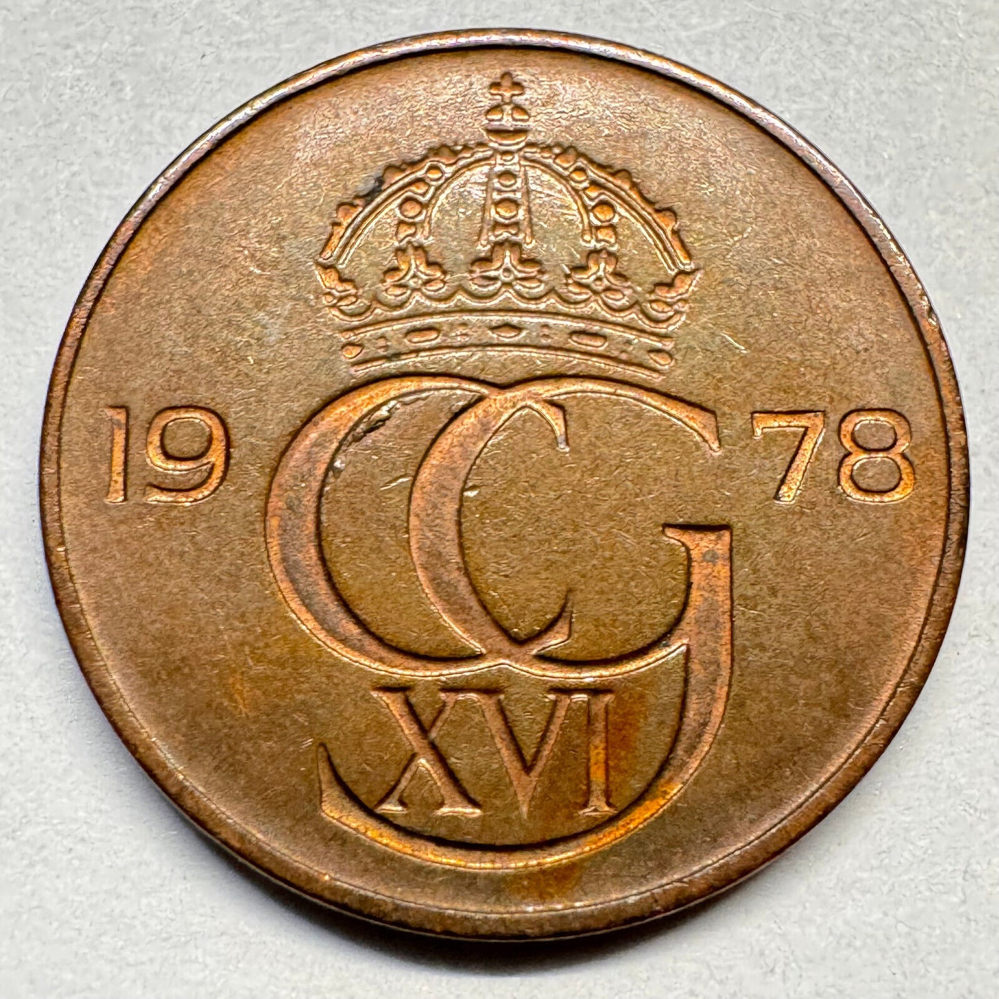 1978 Sweden 5 Ore - Beautiful Coin - #A-028