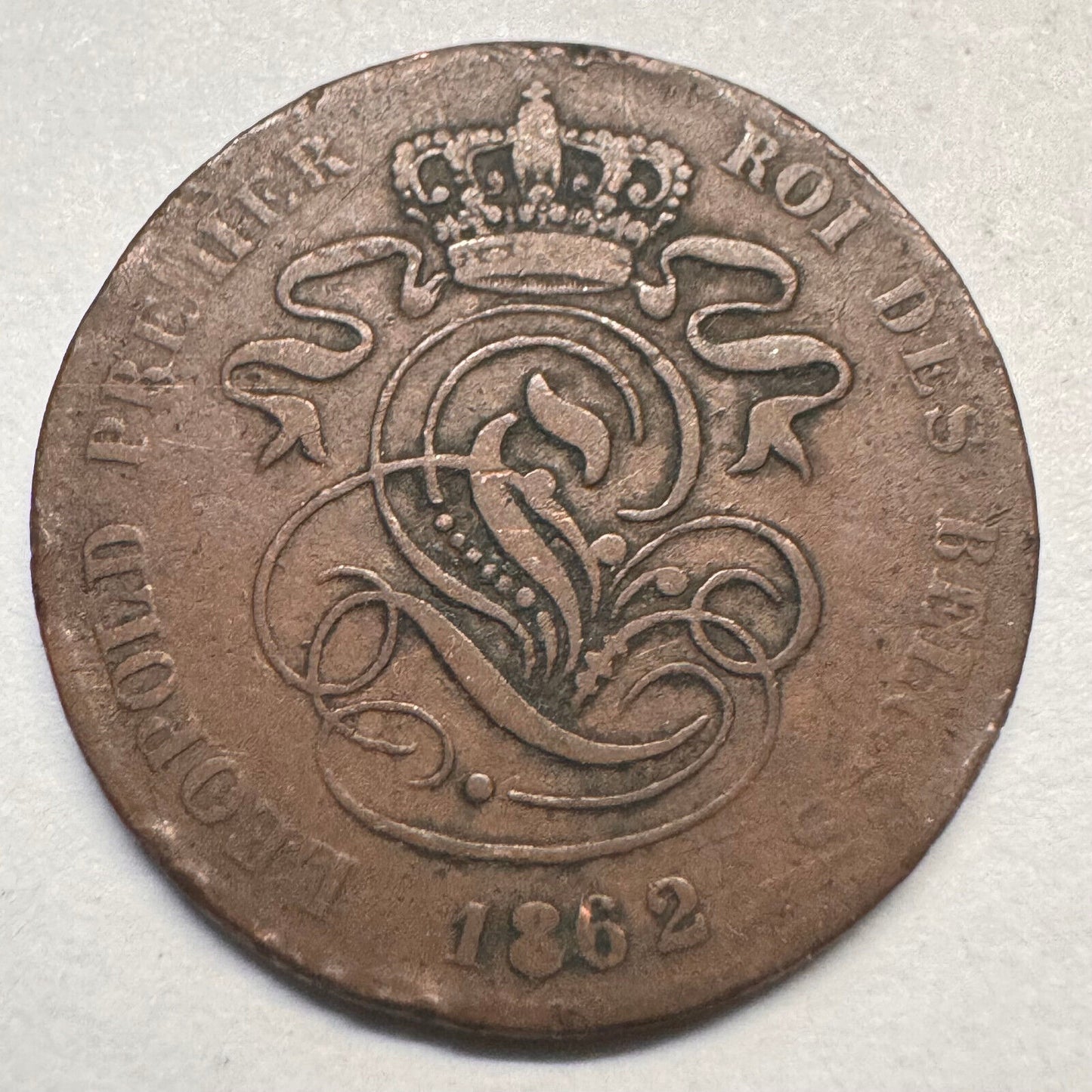 1862 Belgium 2 Cents - Beautiful Coin - #A-059