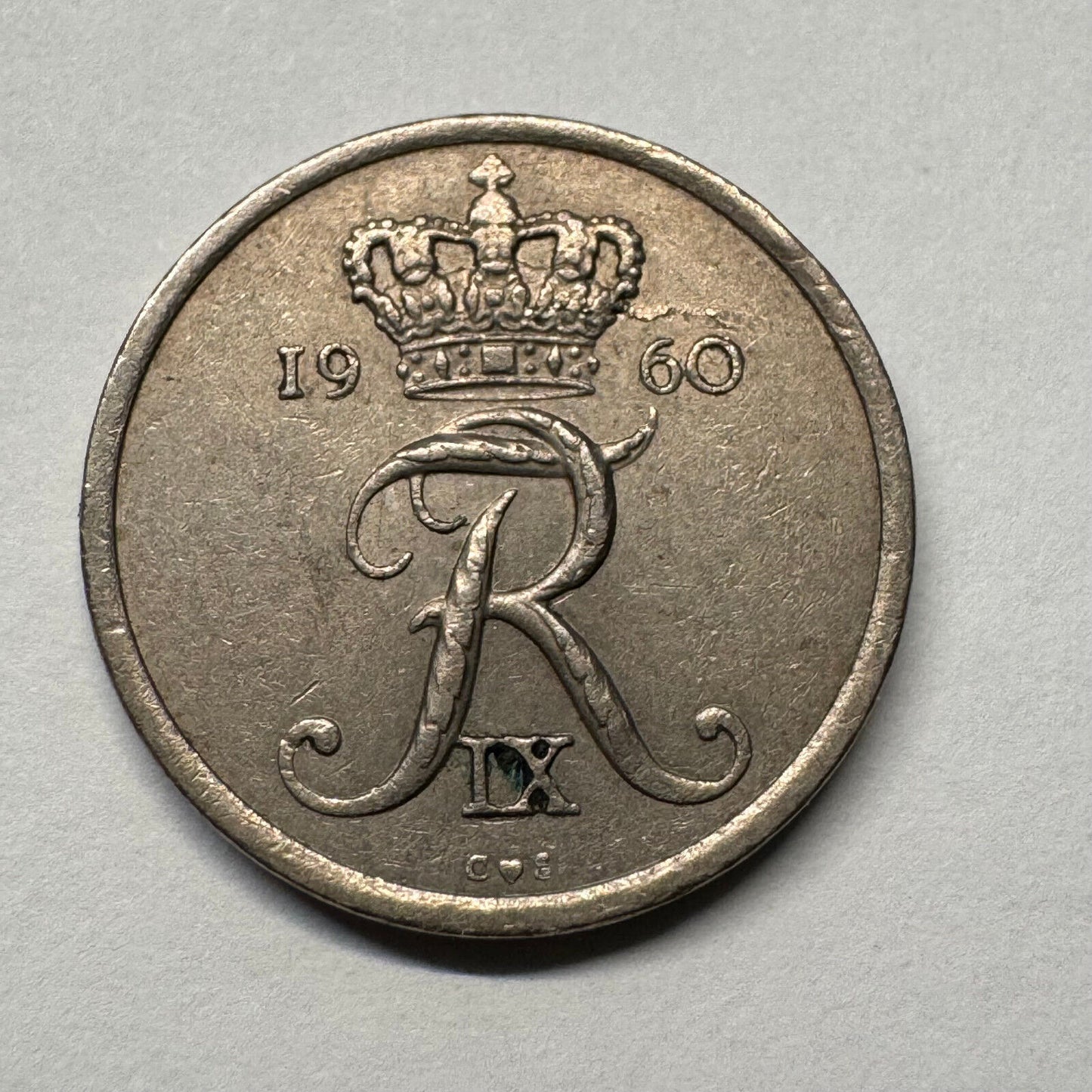 1960 Denmark 10 Ore - Beautiful Coin - #B-055