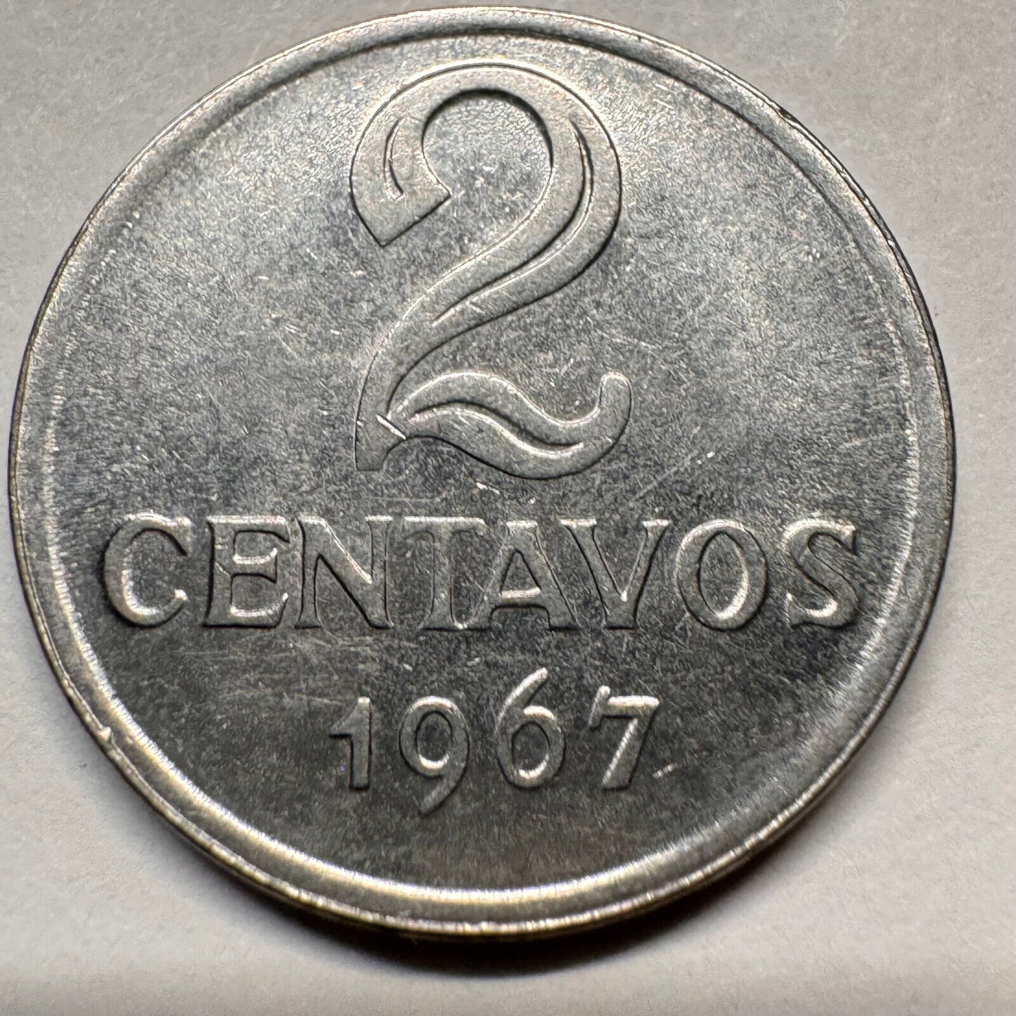 1967 Brazil 2 Centavos - Beautiful Coin - #A-027