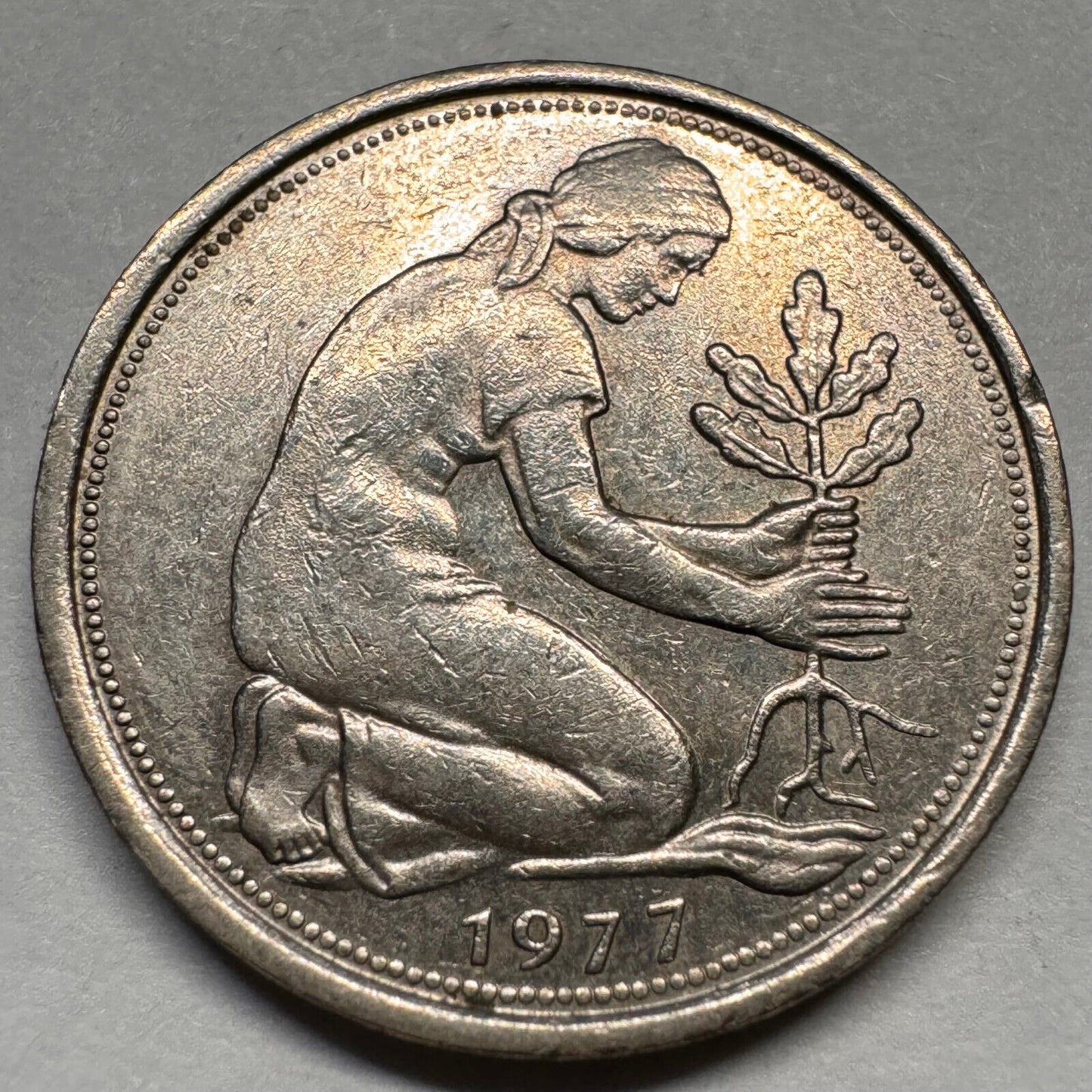 1977 Germany 50 Pfennig - G - Beautiful Coin - #A-056
