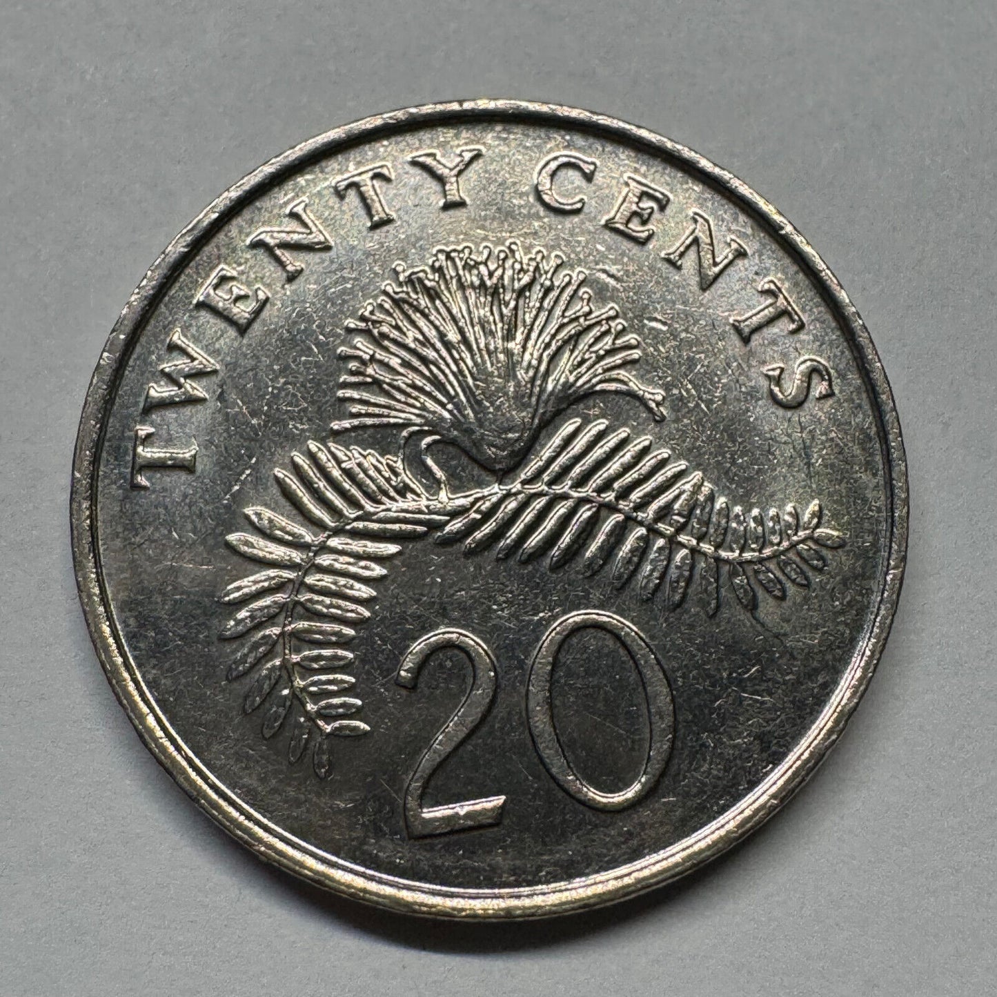 1991 Singapore 20 Cents - Beautiful Coin - #B-060