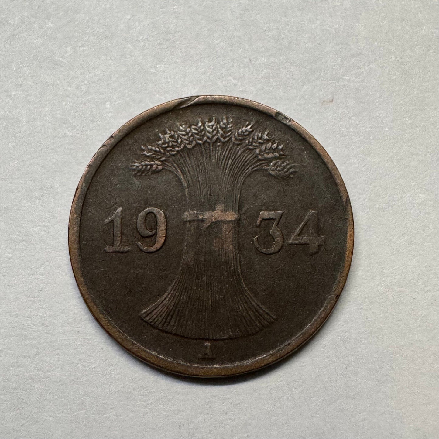1934 Germany 1 Reichspfennig - Beautiful Coin - #B-023