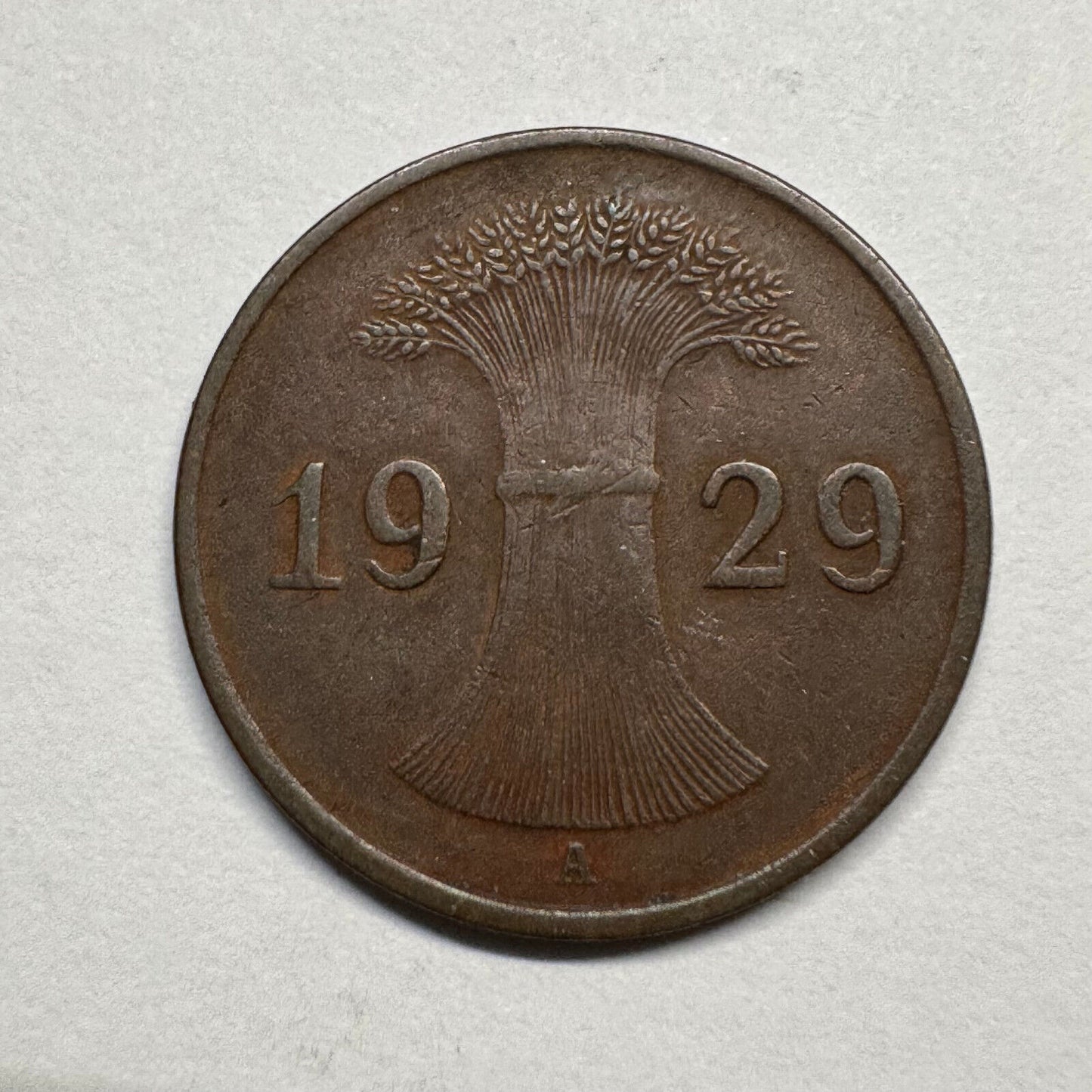 1929 Germany 1 Reichspfennig - Beautiful Coin - #B-051