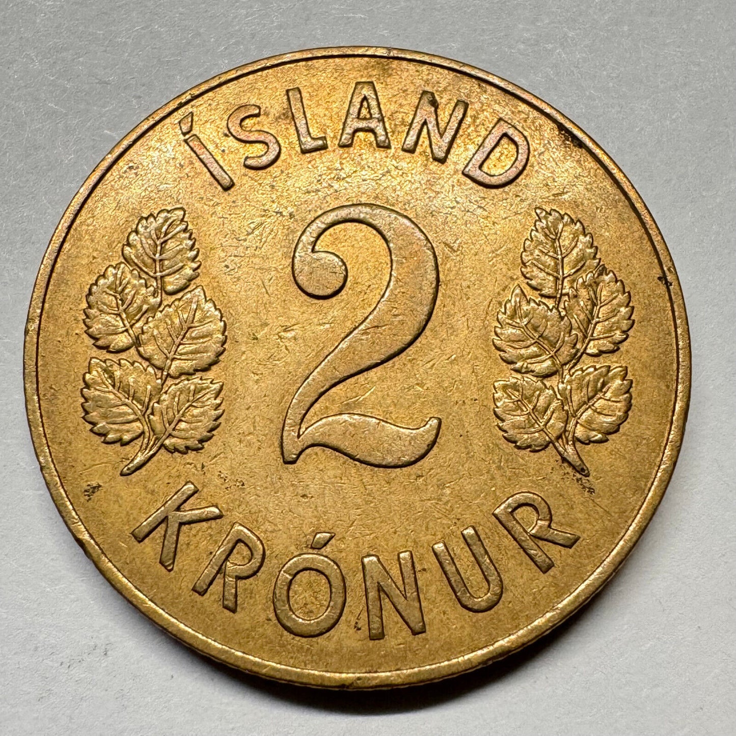 1946 Iceland 2 Kronur - Beautiful Coin - #A-018