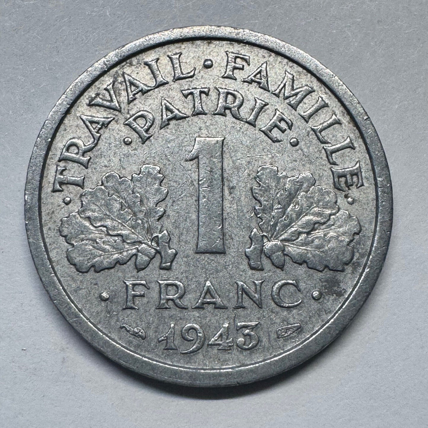 1943 France 1 Franc - Beautiful Coin - #A-099