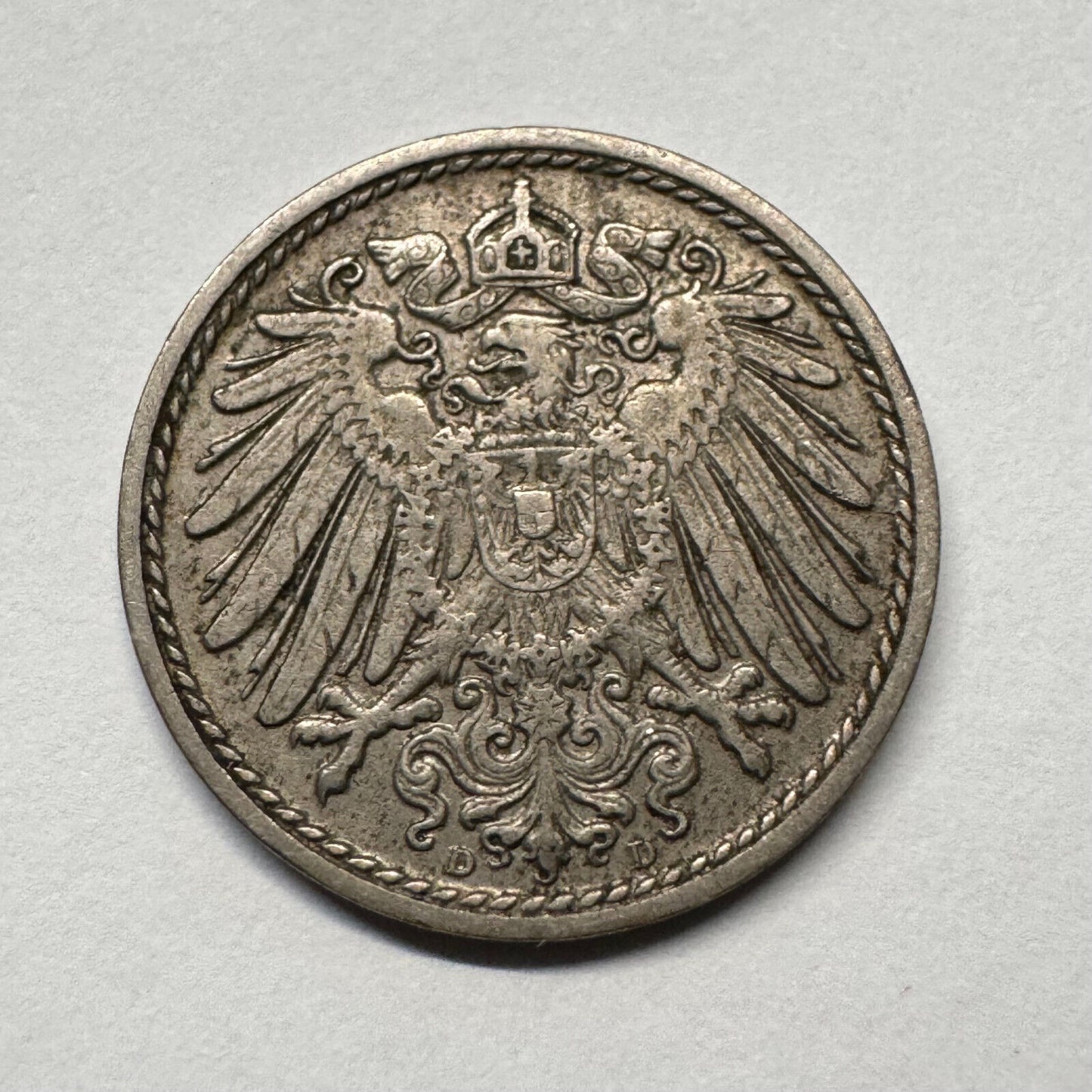 1909 Germany 5 Pfennig - Beautiful Coin - #B-056