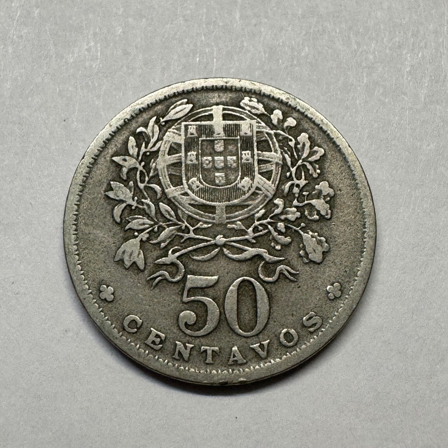 1944 Portugal 50 Centavos - Beautiful Coin - #B-004