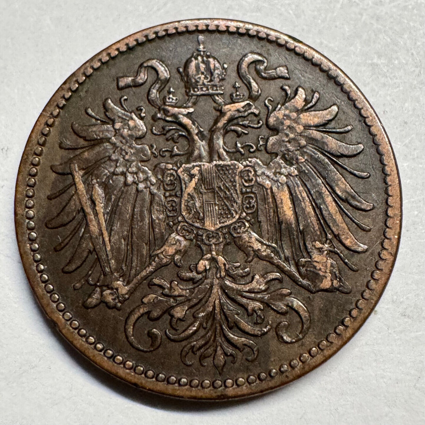 1899 Austria 2 Heller - Beautiful Coin - #A-081