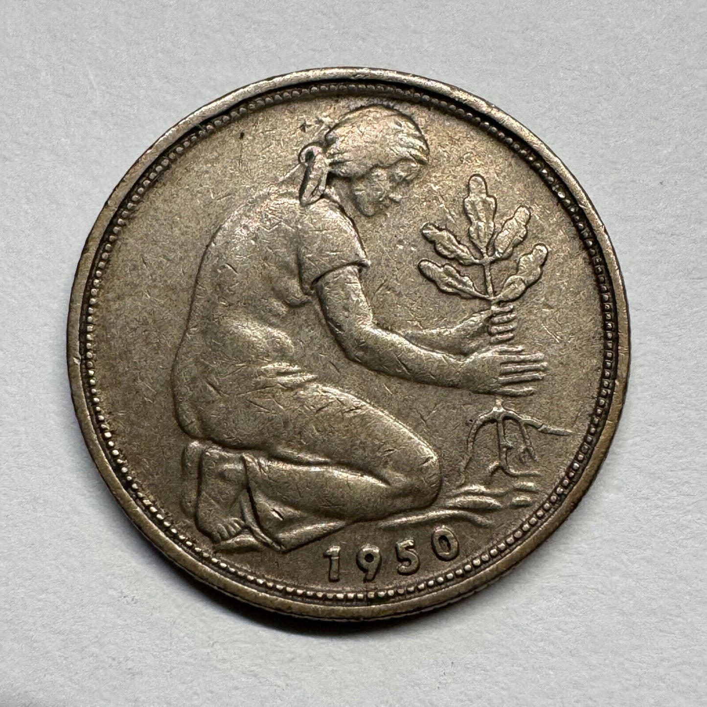 1950 Germany 50 Pfennig - Beautiful Coin - #B-049