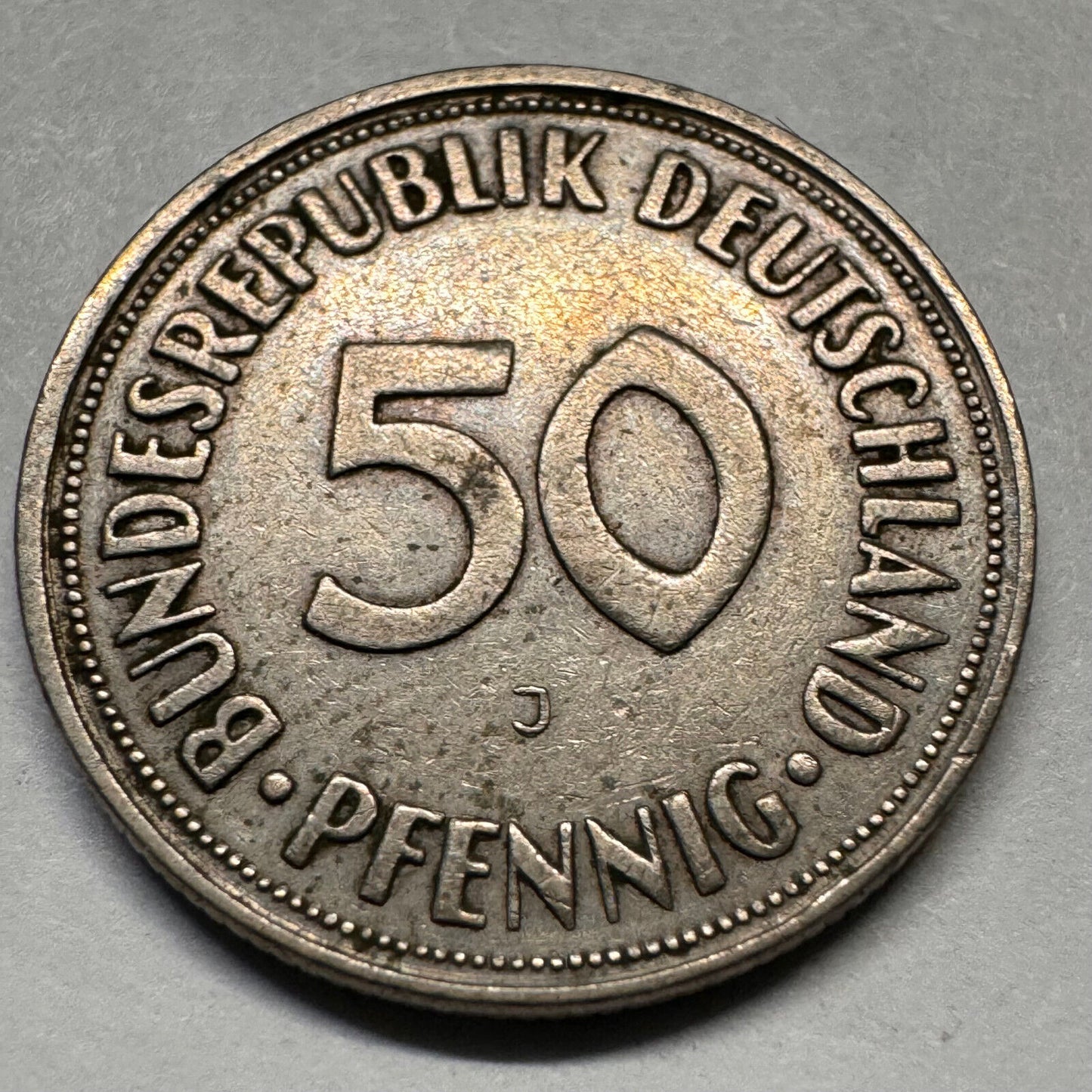 1950 Germany 50 Pfennig - J - Beautiful Coin - #B-042
