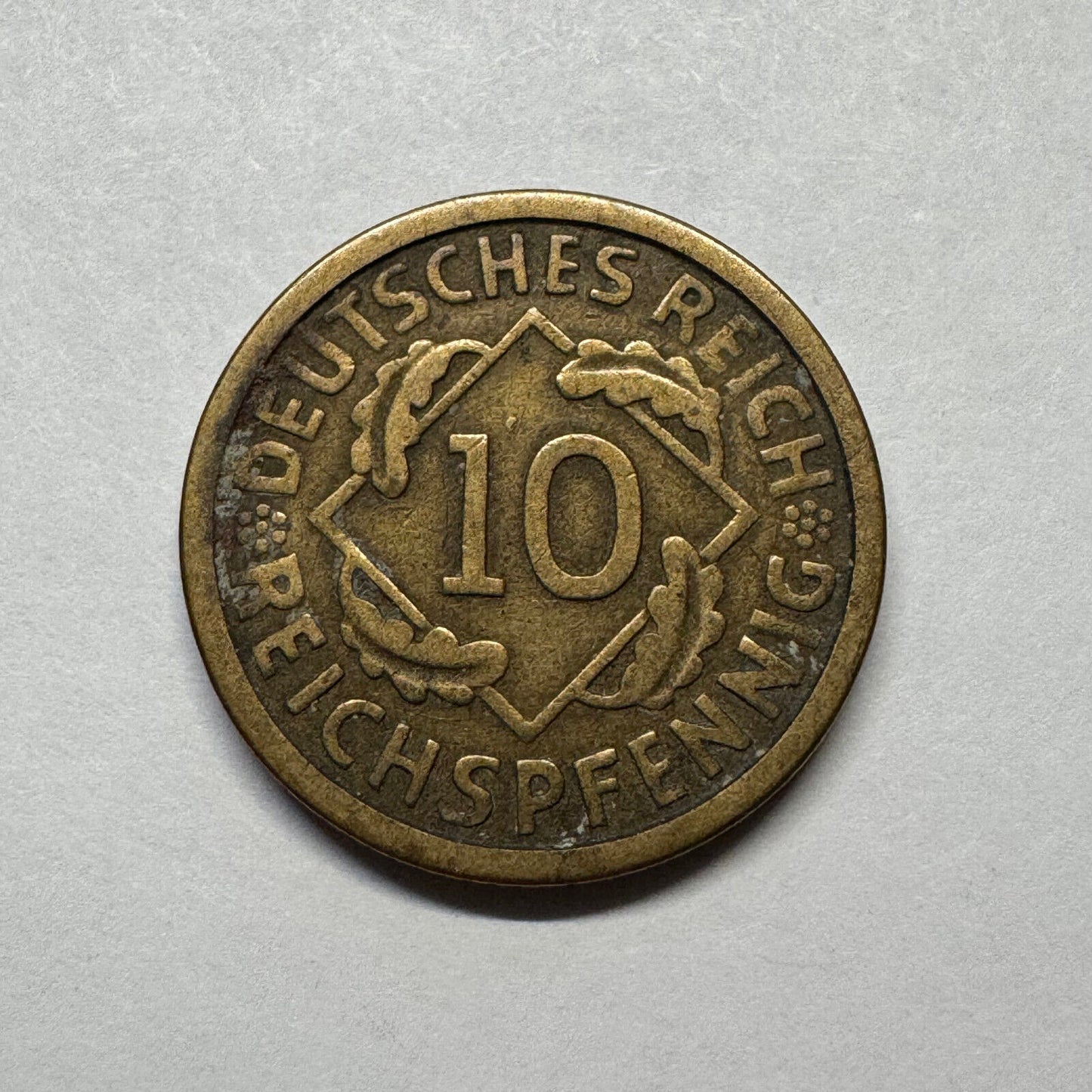 1924 Germany 10 Reichspfennig - Beautiful Coin - #B-017